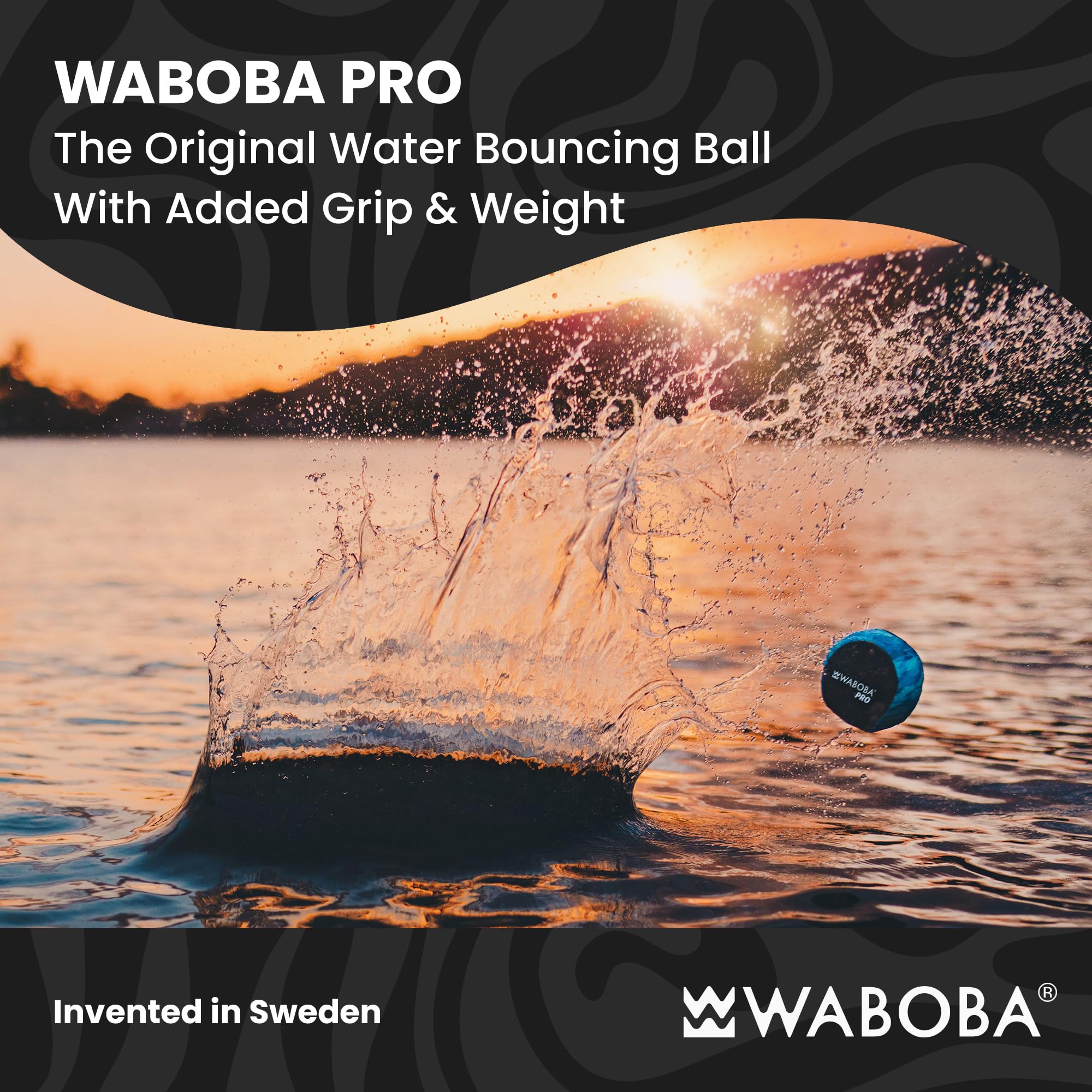 Waboba Pro Water Bouncing Ball - Firm Gel Core | Bounces on Water | Age 10+ 3