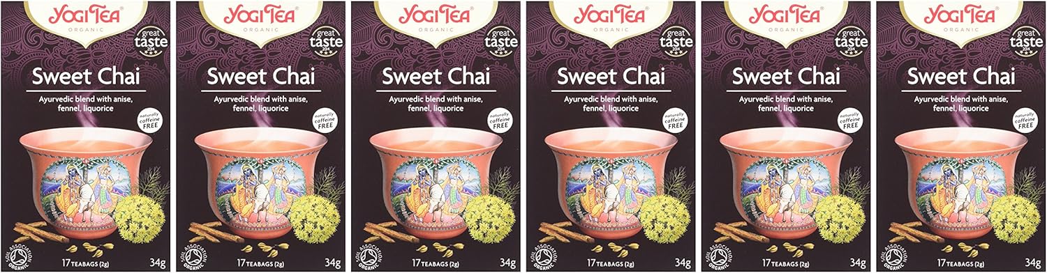 Yogi Tea - Sweet Chai Organic Herbal Tea, Caffeine Free, Blend of Anise, Fennel & Liquorice, 102 Tea Bags (6 x 17) 7