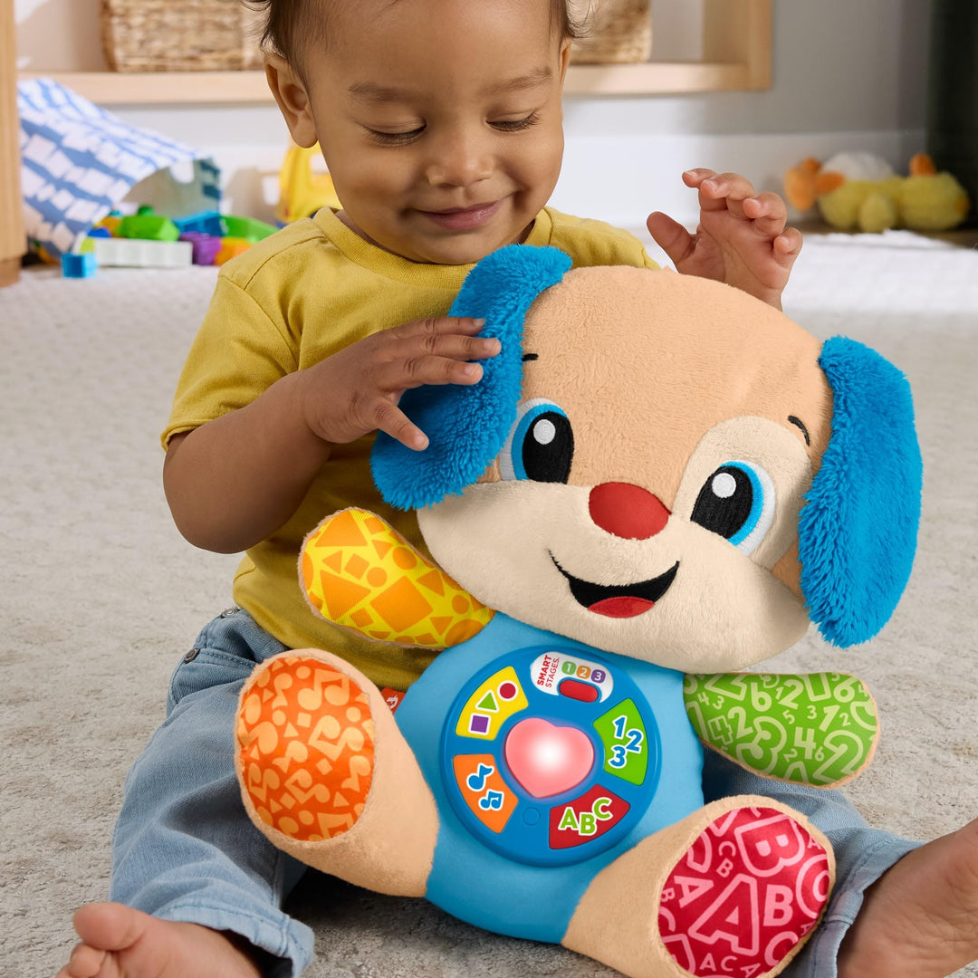 Fisher-Price Laugh & Learn Smart Stages Puppy - Musical Plush Learning Toy for Babies 6M+