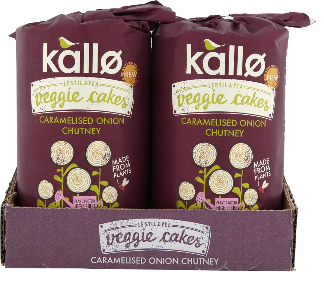 Kallo Veggie Cakes, Caramelised Onion, 6 x 122g