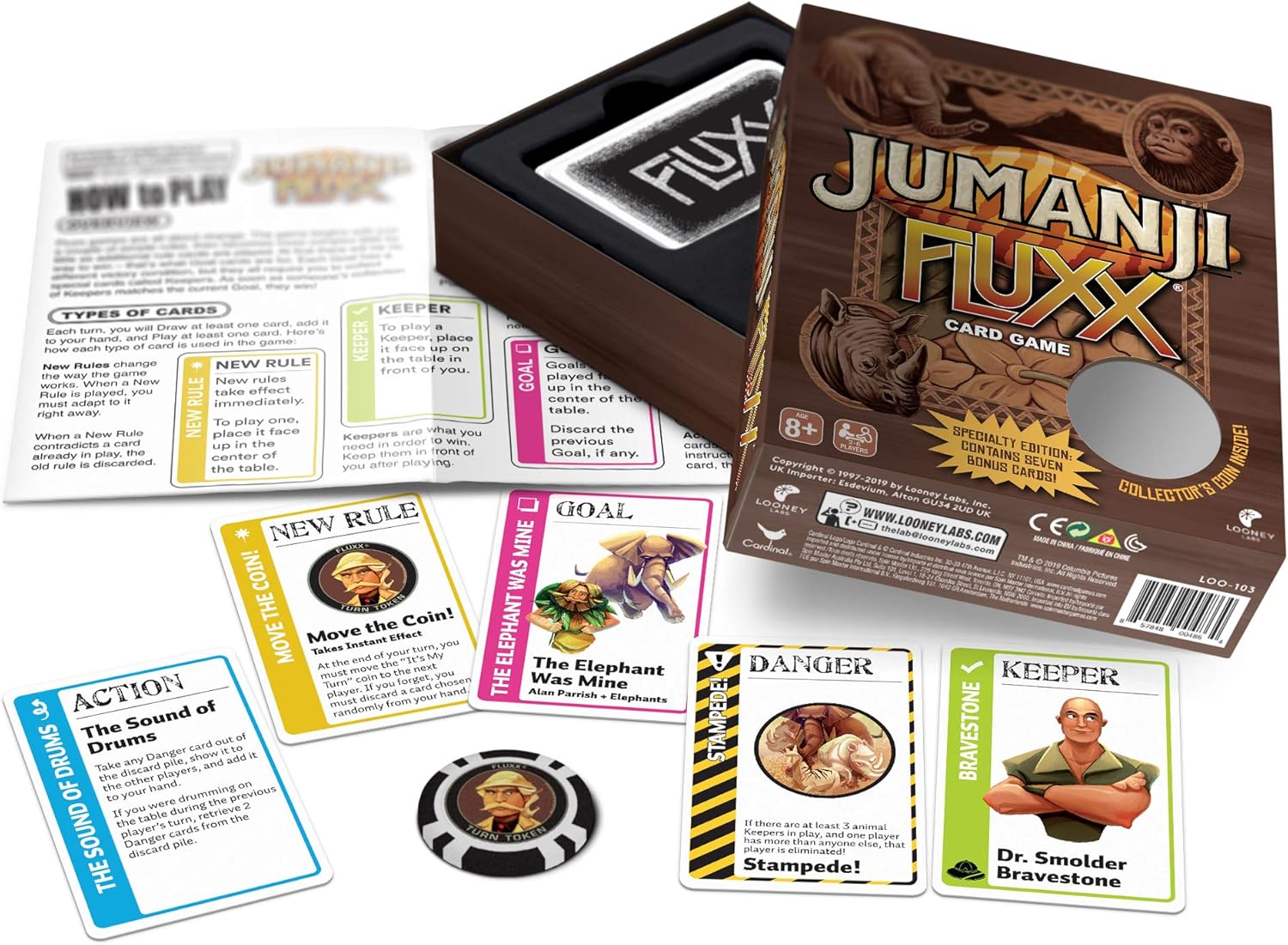 Looney Labs Jumanji Fluxx Kartenspiel – Gemischte Farben 3