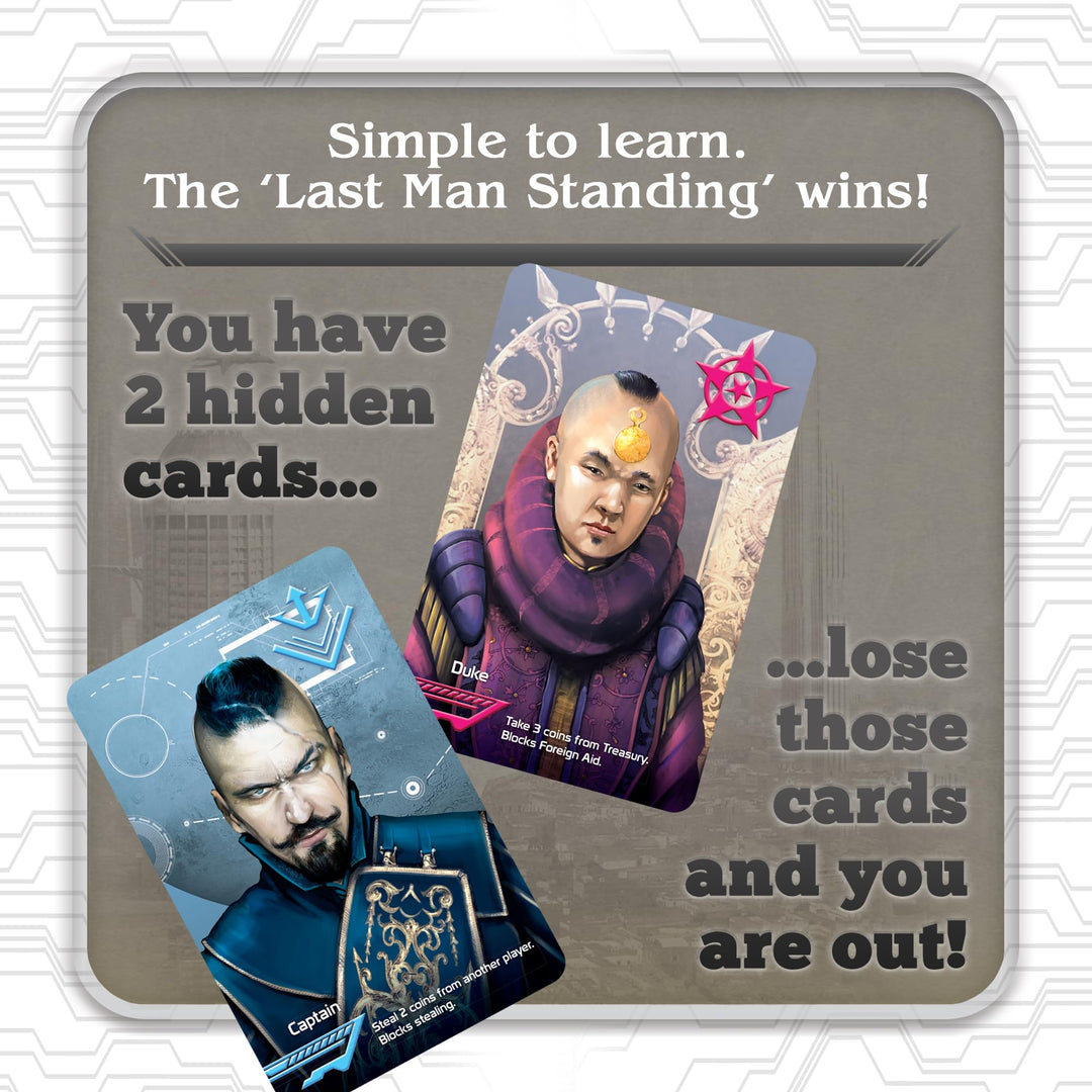 Indie Boards and Cards Coup Card Game