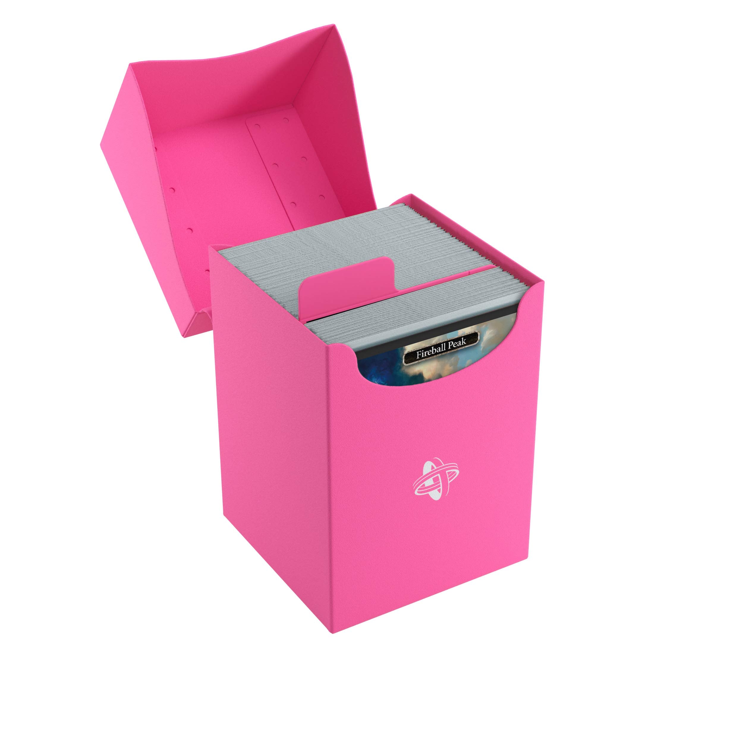 Gamegenic Pink 100-Card Deck Holder - Durable Self-Locking Lid | Cobra Neck Access | Compatible Storage 3