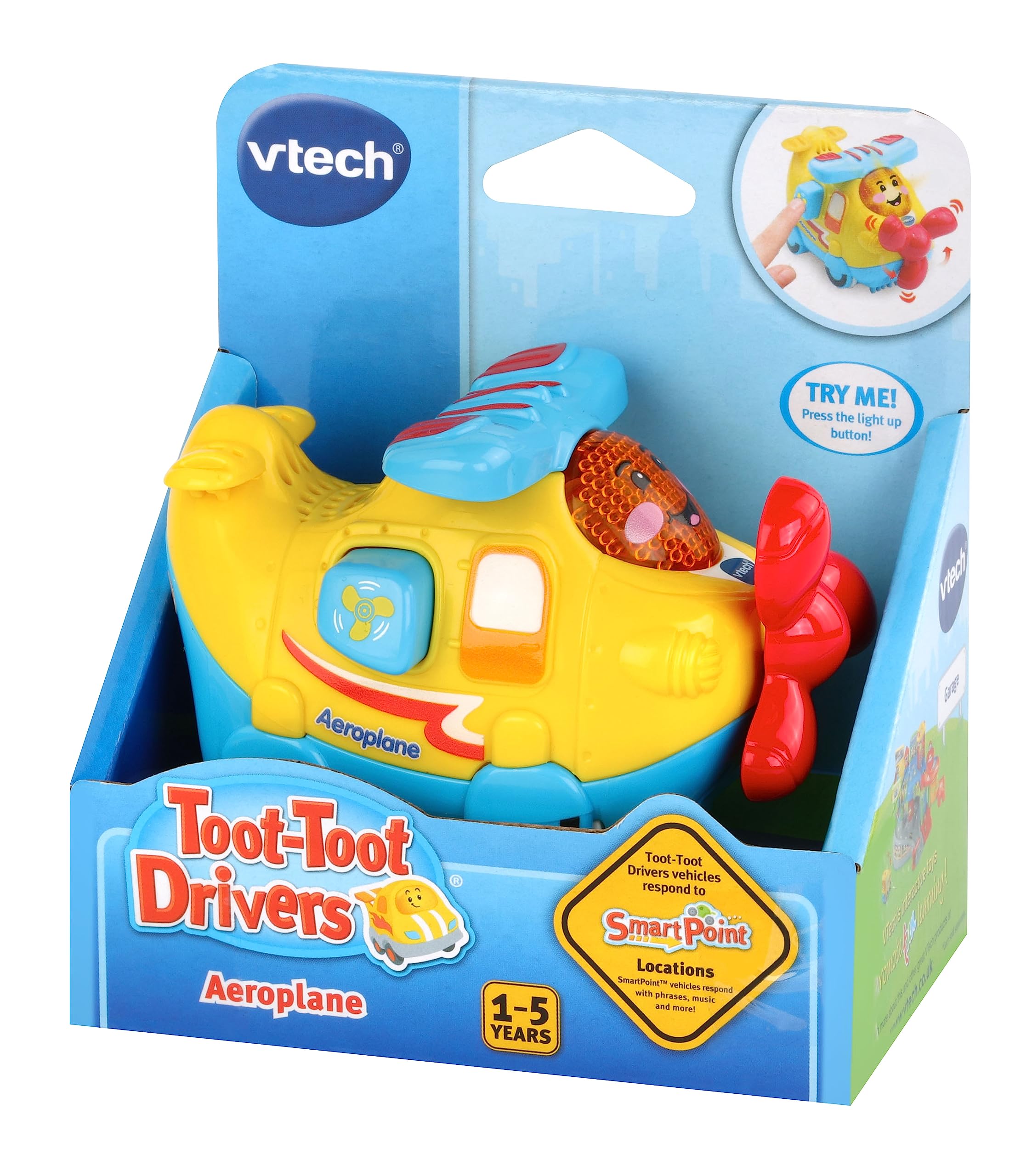 VTech Toot-Toot Drivers Aeroplane - Interactive Sound Toy for Ages 1-5 | Music & Lights 5