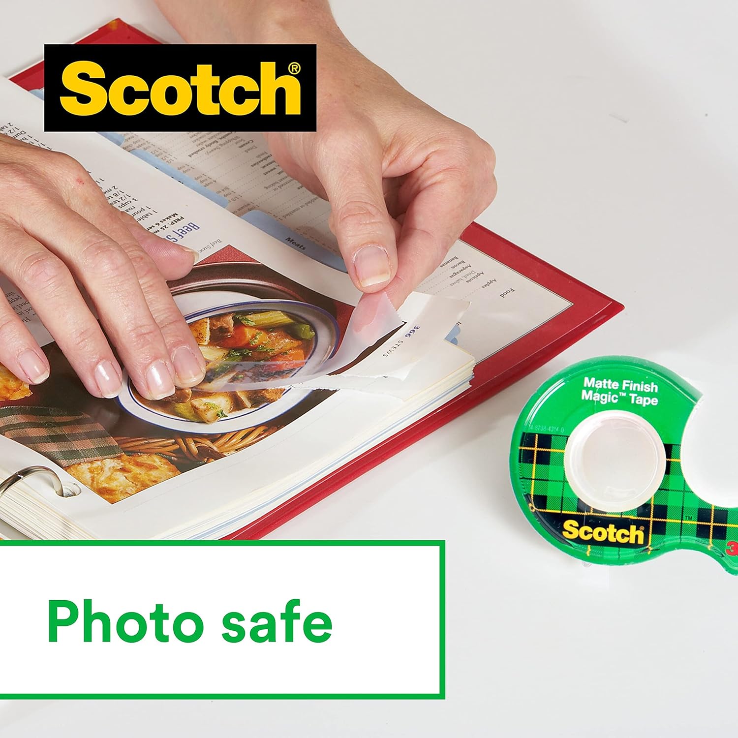 Scotch Magic Invisible Tape - 1 Roll, 19 mm x 33 m - General Purpose Sticky Tape for Document Repair, Labelling & Sealing 6