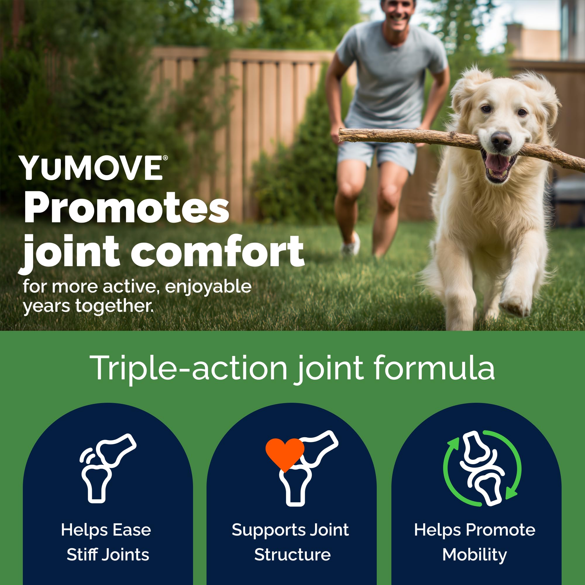 YuMOVE Joint Supplement for Dogs - Aid for Stiff Adult Dogs | 120 Tablets