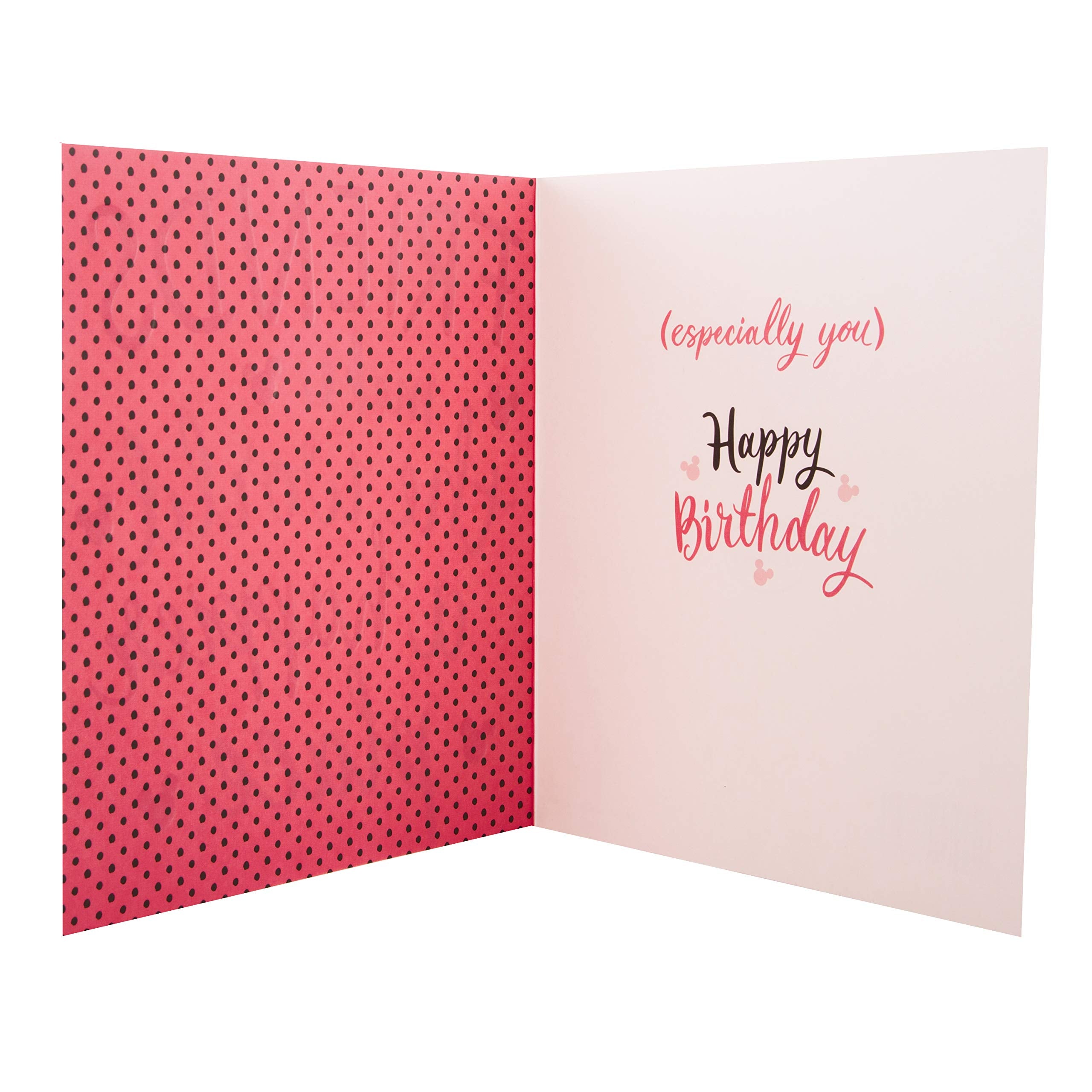 Hallmark Disney Mickey Mouse Birthday Card for Friend with Gold Foil and Embossing | 18cm x 16cm 4
