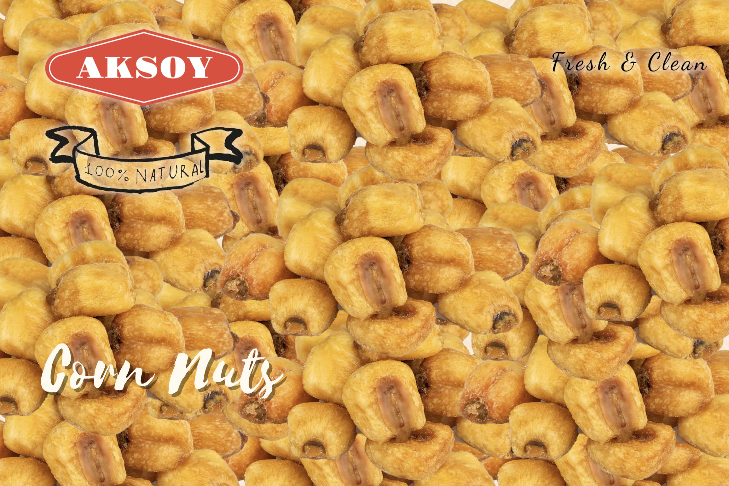 Aksoy Natural Craving Salted and Roasted Corn Nuts 500g - Original Toasted, Resealable Bag 8