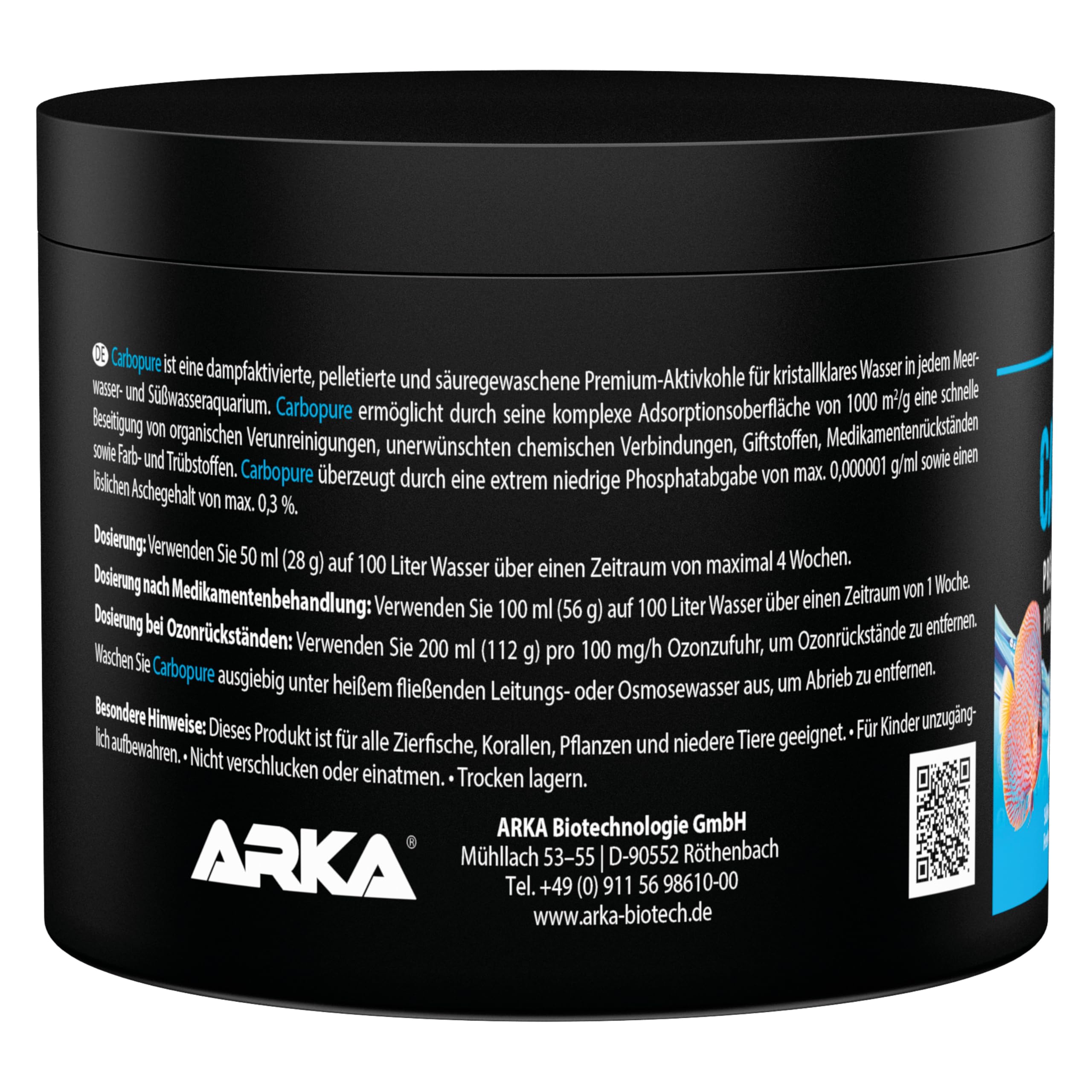 ARKA Carbopure Activated Carbon - Water Polishing & Toxin Removal | 243g Pellets