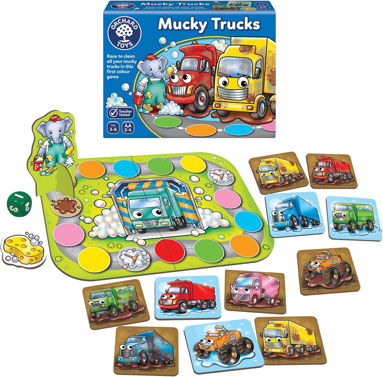 Orchard Toys Mucky Trucks Board Game 4
