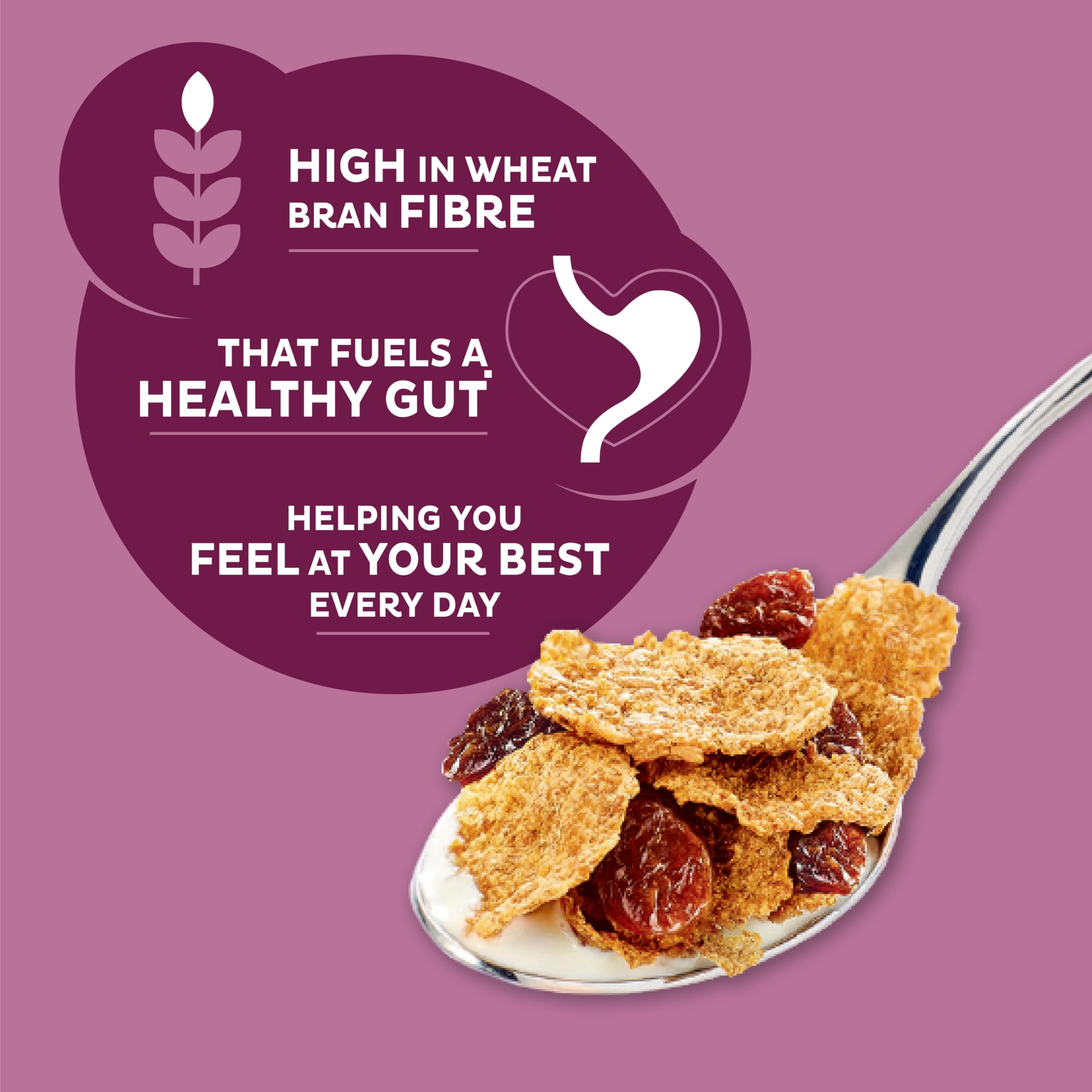 Kellogg's All-Bran Sultana Bran Cereal 500g with Whole Wheat Flakes & Sultanas 3