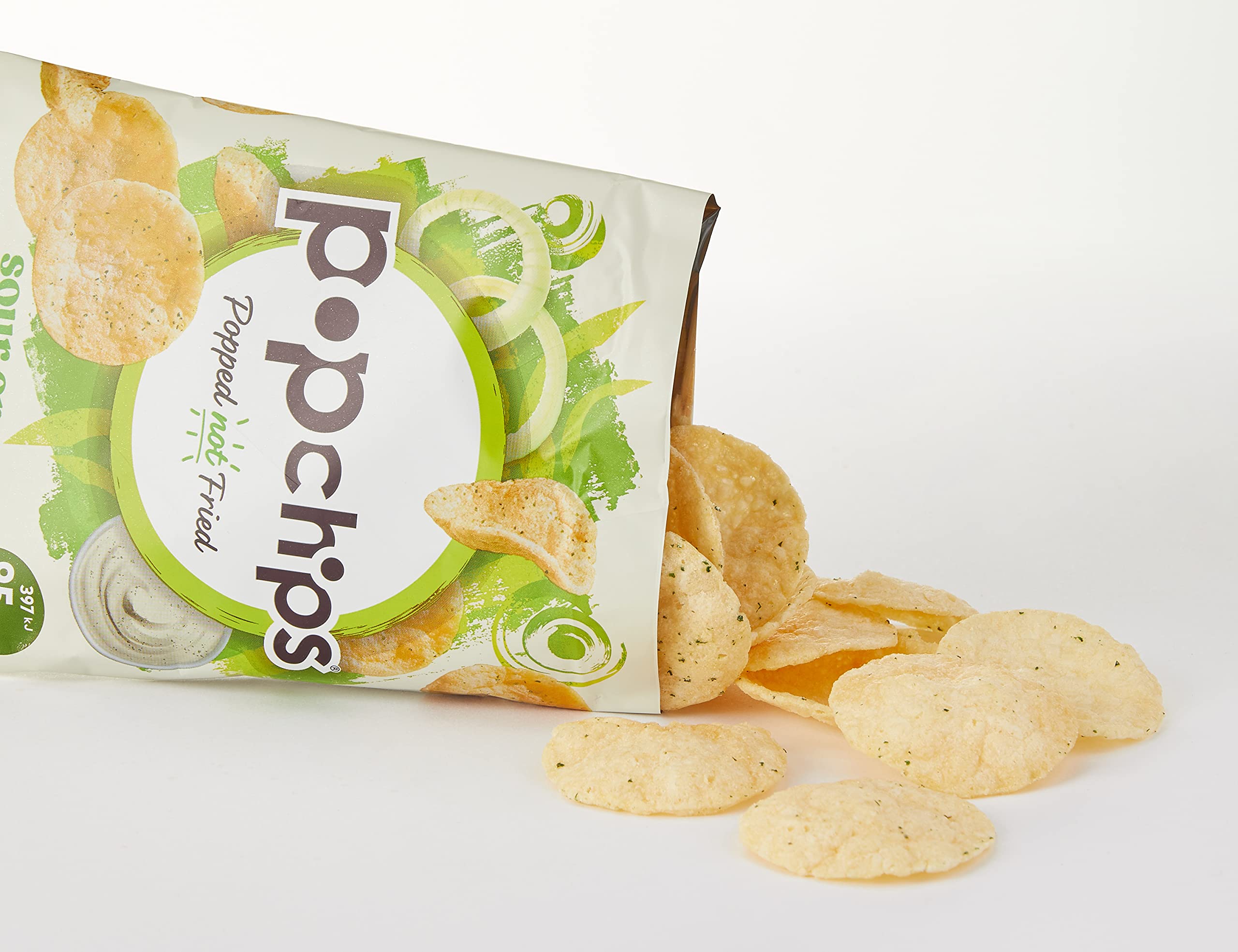 Popchips Sour Cream and Onion Popped Potato Chips - 24 Pack (23g Each), No Artificial Flavours, Vegan Friendly 7
