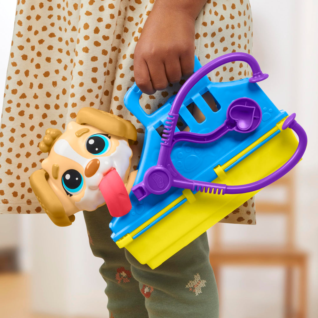 Play-Doh Care 'n Carry Vet Playset - Pretend Play Veterinarian Kit for Kids 3+