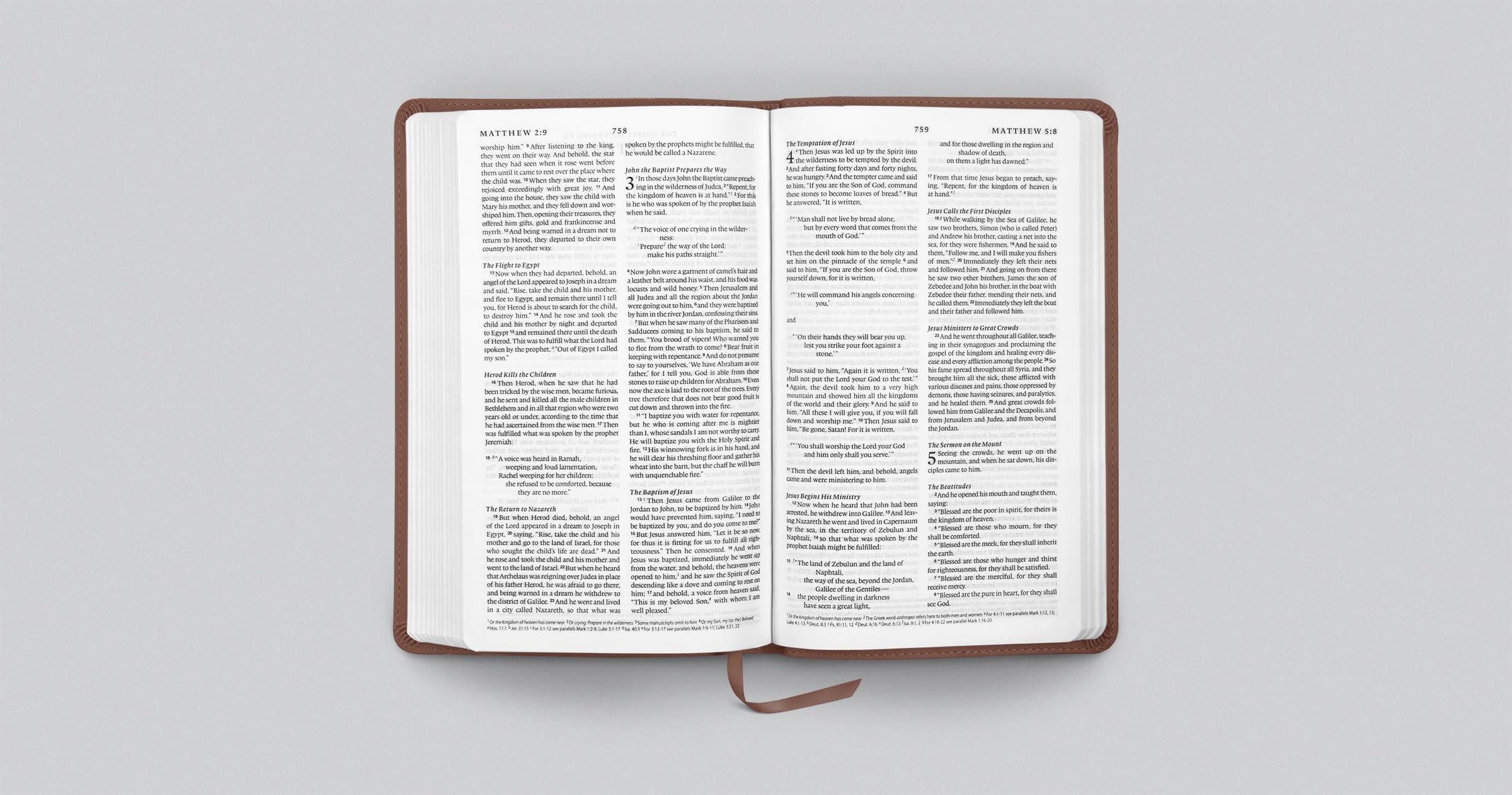 Crossway ESV Premium Church Bible - TruTone Brown Cover | Smyth-Sewn Binding | 1008 Pages 6