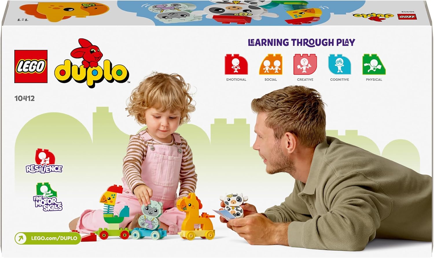 LEGO DUPLO My First Animal Train - Educational Building Set for Toddlers 18 Months+ 5
