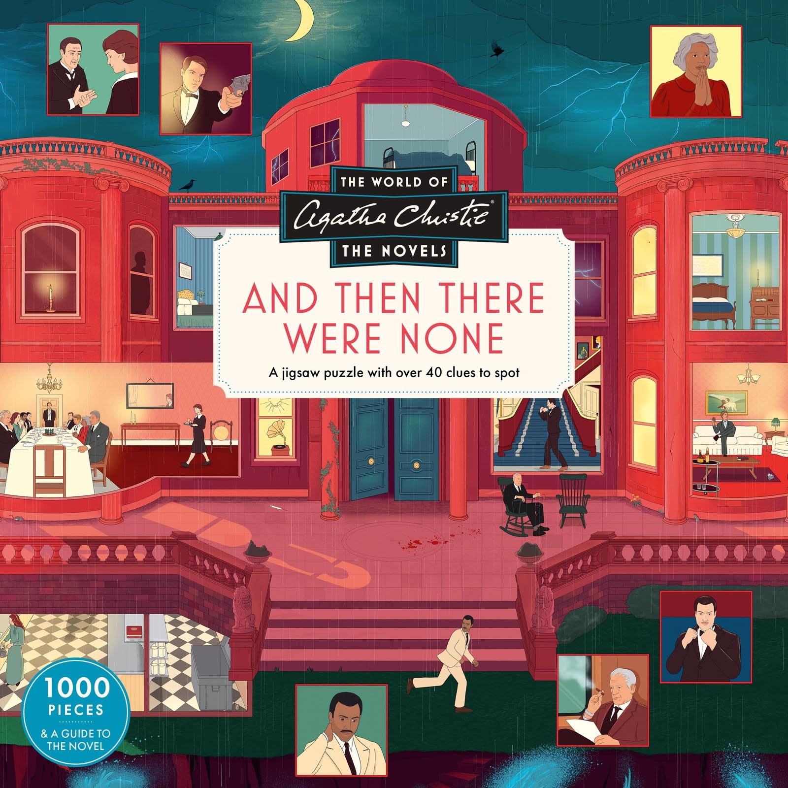 Laurence King Agatha Christie - Then There Were None 1000 Piece Jigsaw Puzzle | 1000 Pieces | Teen and Adult 1