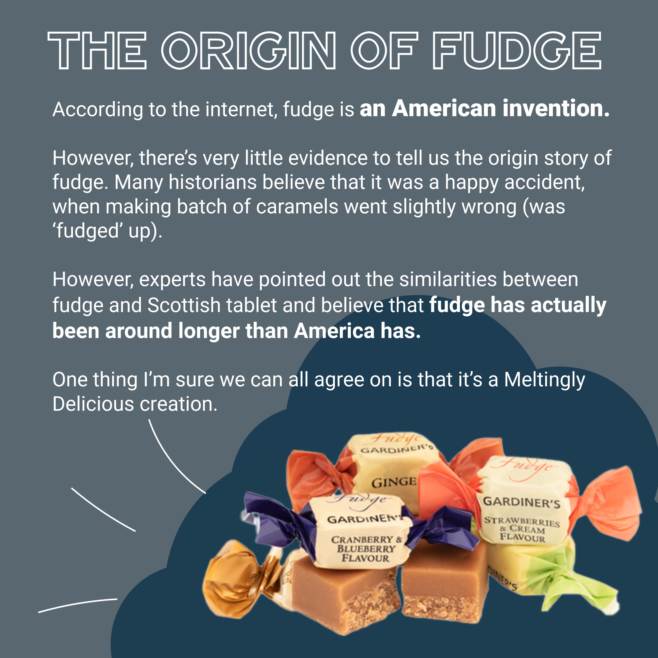 Allan and Jackie McZoo Clotted Cream Fudge Square Tin by Gardiners of Scotland 13