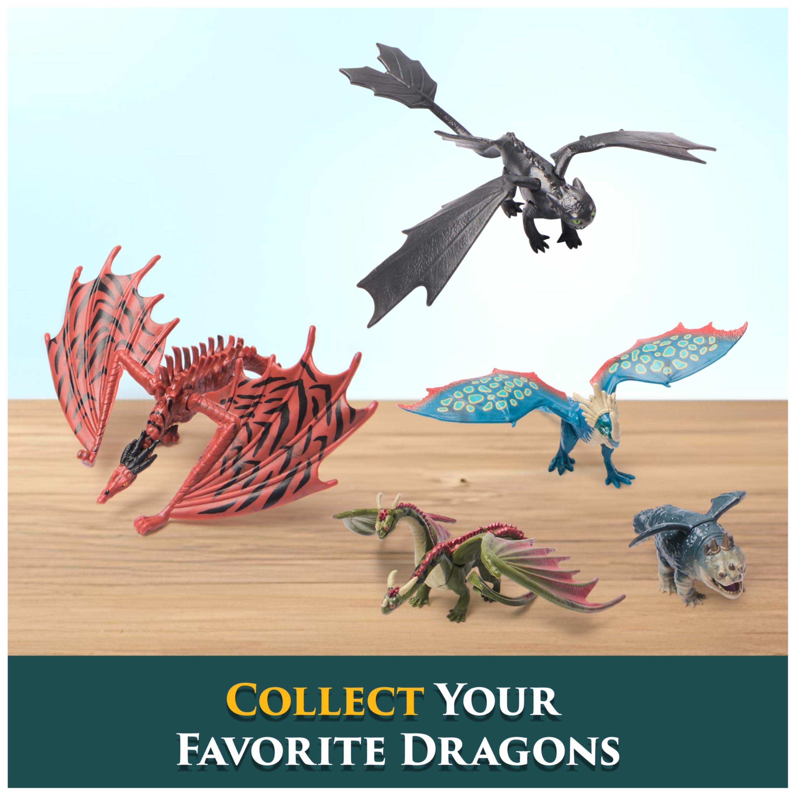Dreamworks Dragons How to Train Your Dragon 5-Pack Dragon Catcher Set with Mangler - Action Figures for Kids 4+ 5