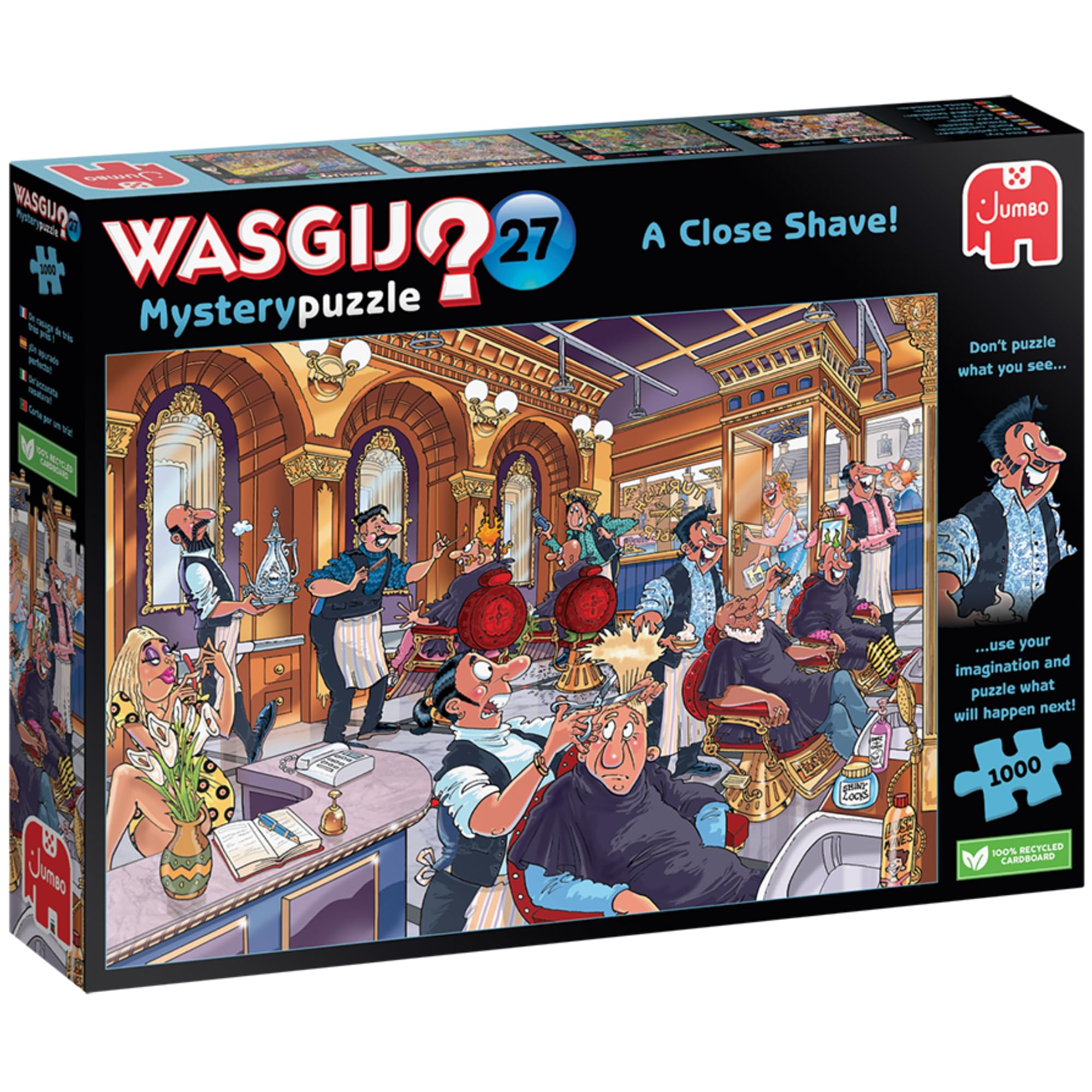 Jumbo Wasgij Mystery 27 - A Close Shave 1000 Piece Jigsaw Puzzle 1