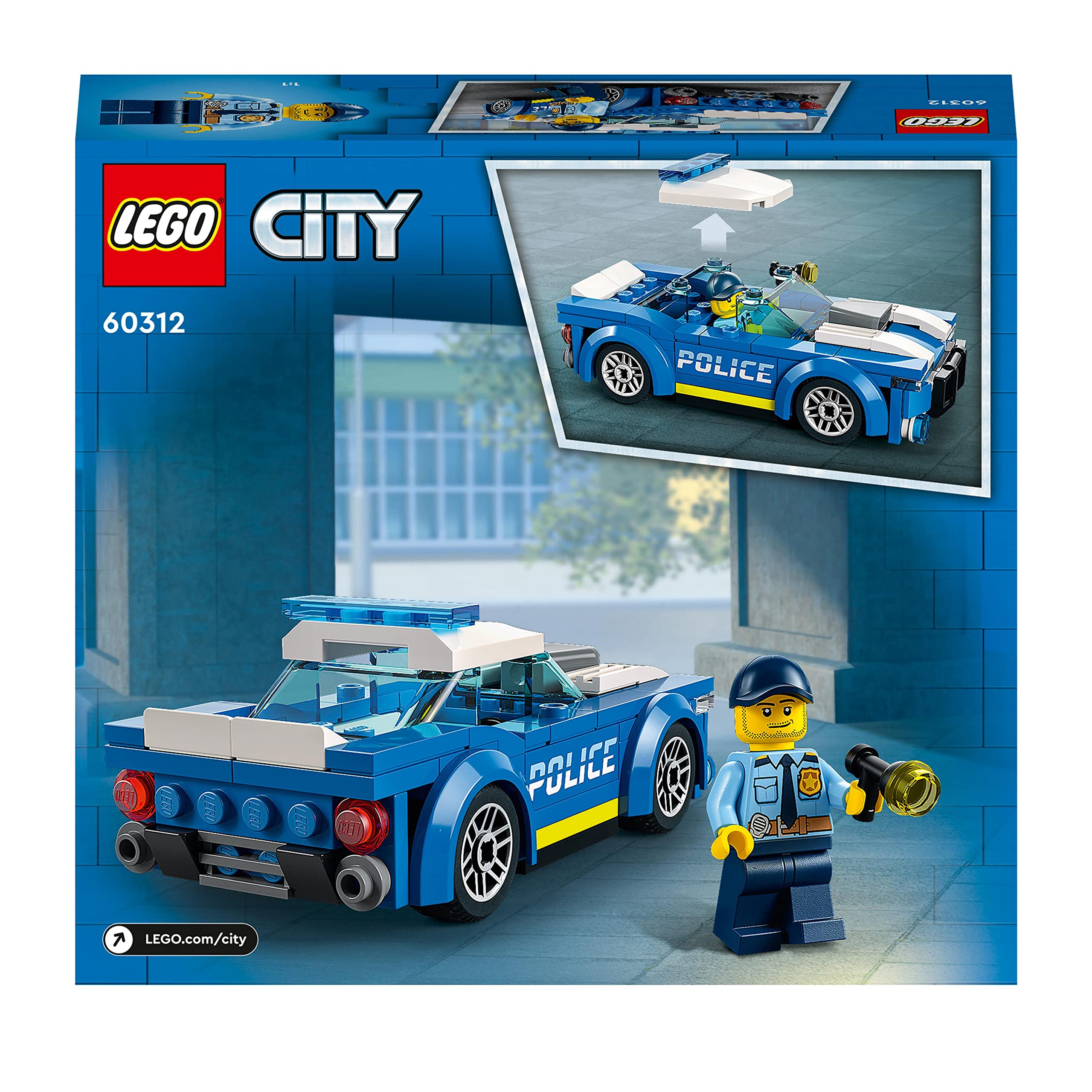 LEGO City Police Car 60312 Building Set with Officer Minifigure - Ages 5+ 8