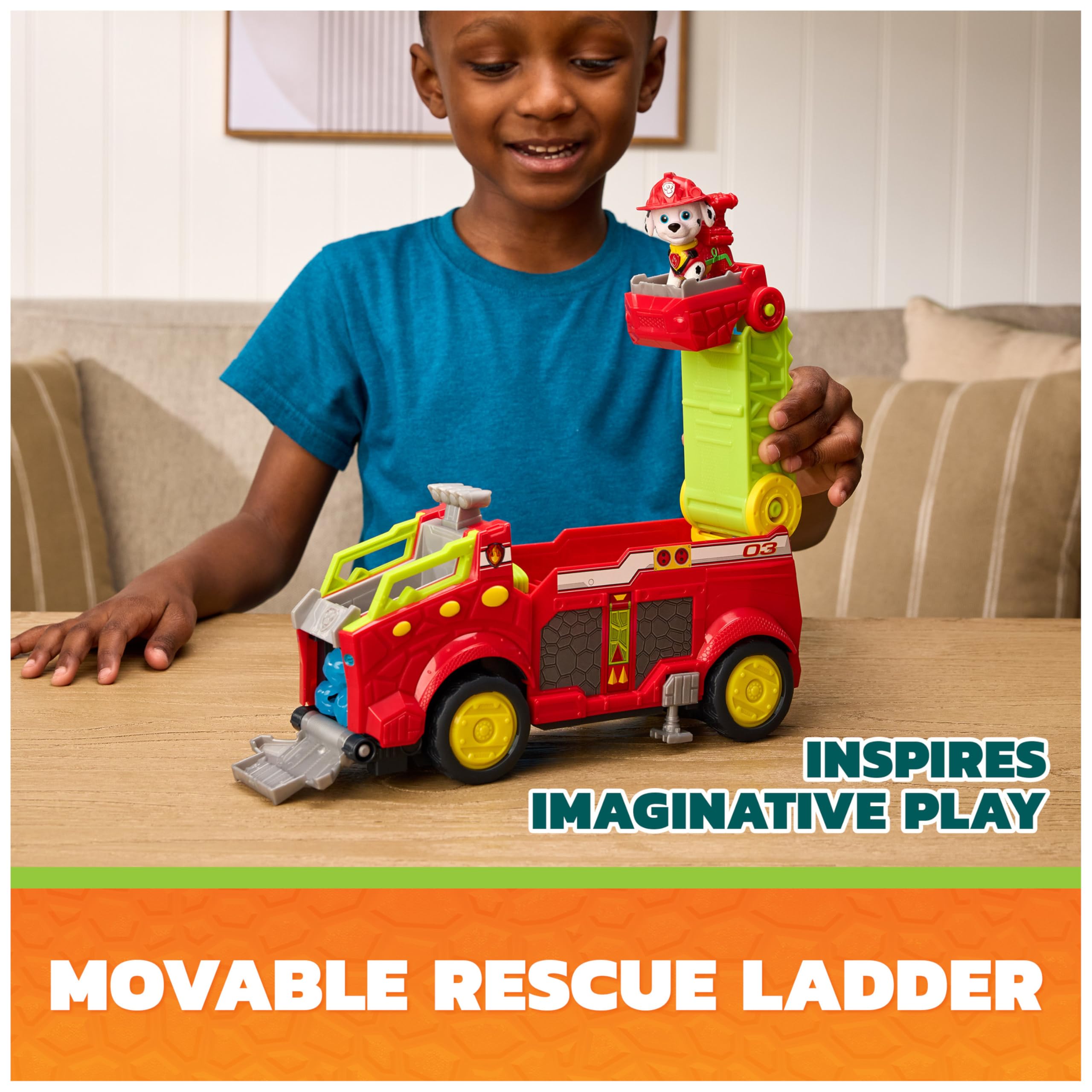 Paw Patrol Dino Rescue Responder Playset - Over 25.4 cm Long, Ages 3+ 4