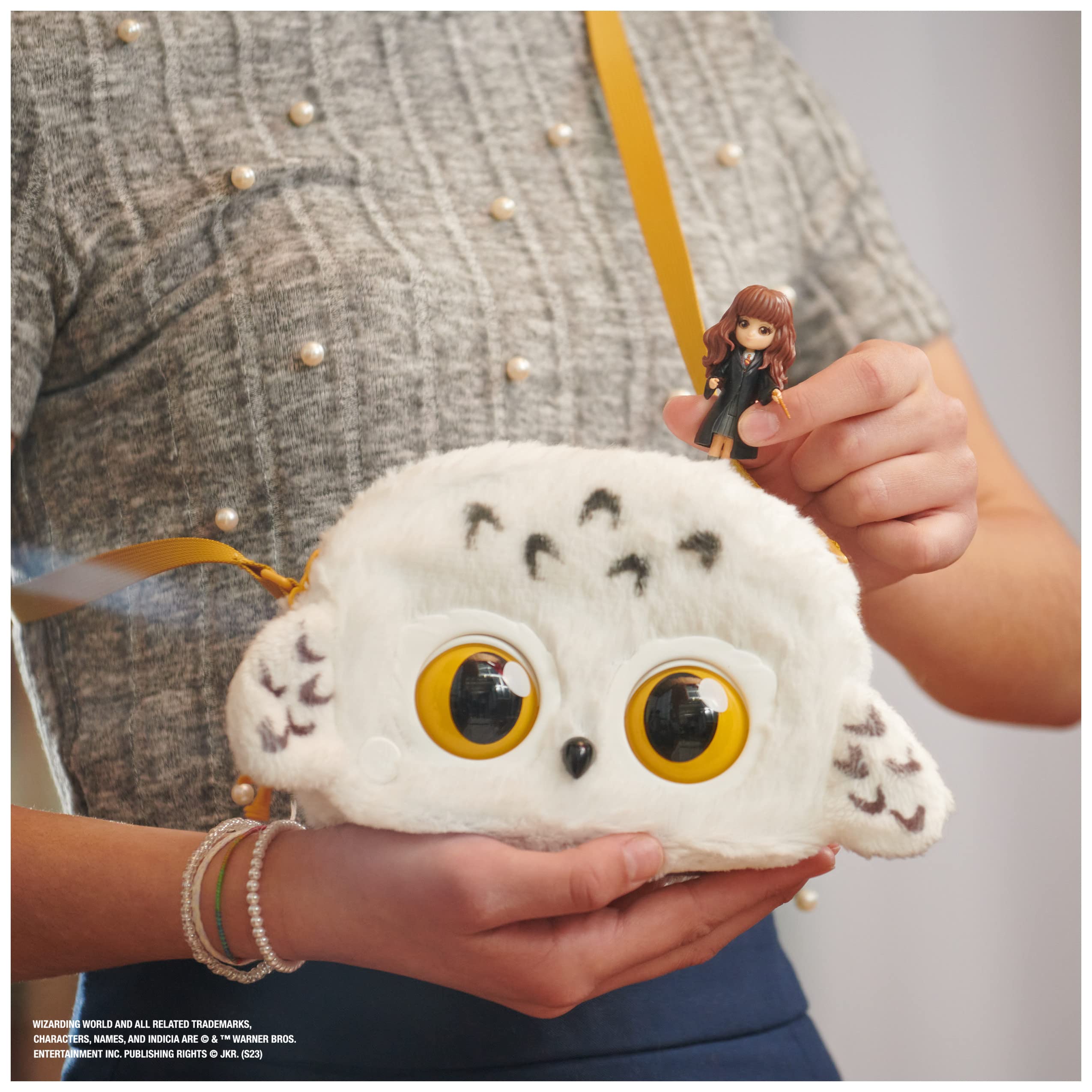 Purse Pets Wizarding World Harry Potter Hedwig Interactive Plush Pet & Crossbody Bag 11