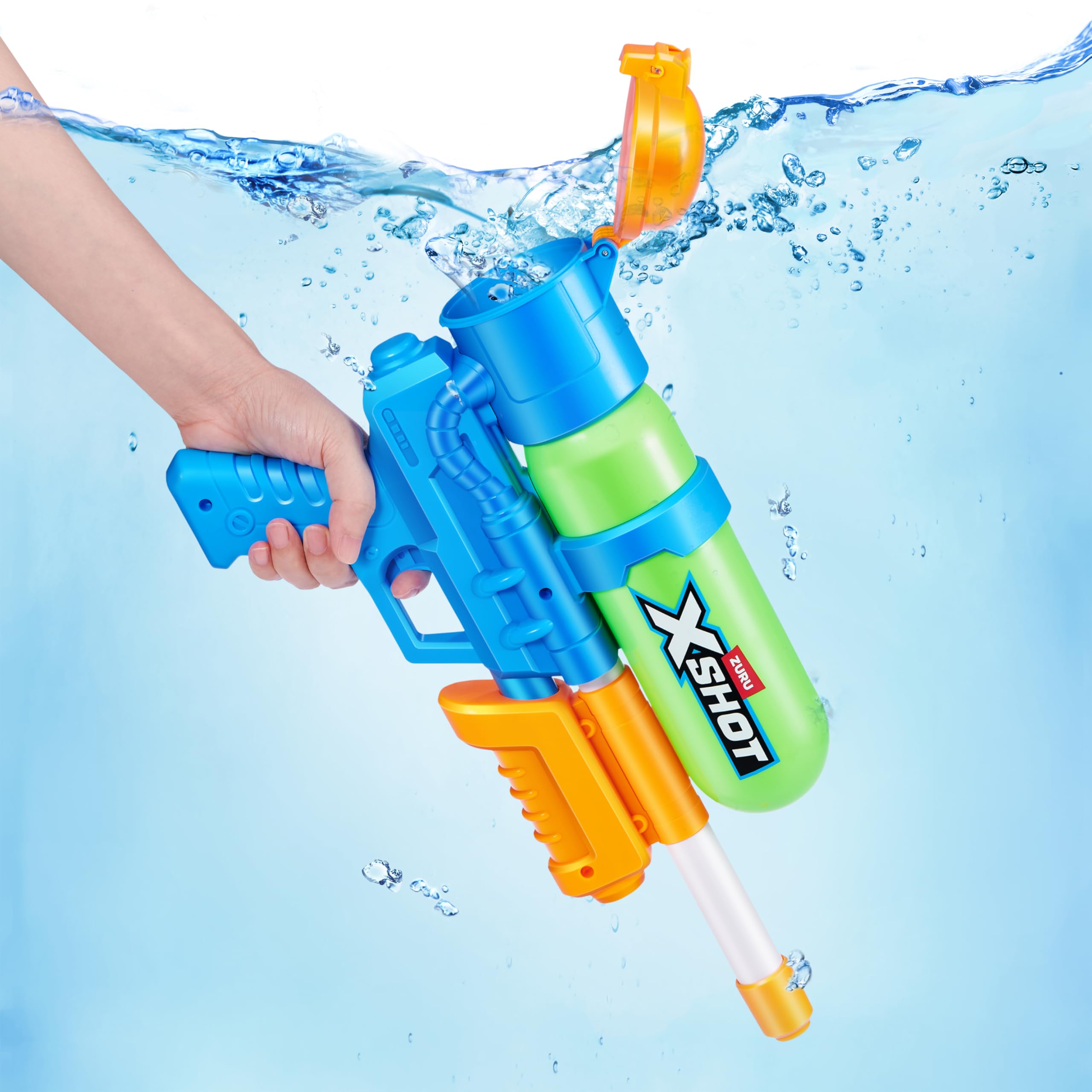 XSHOT Super Splash Water Blaster - Fast-Fill Refill | 33FT Range | 500ML Capacity | Green 3