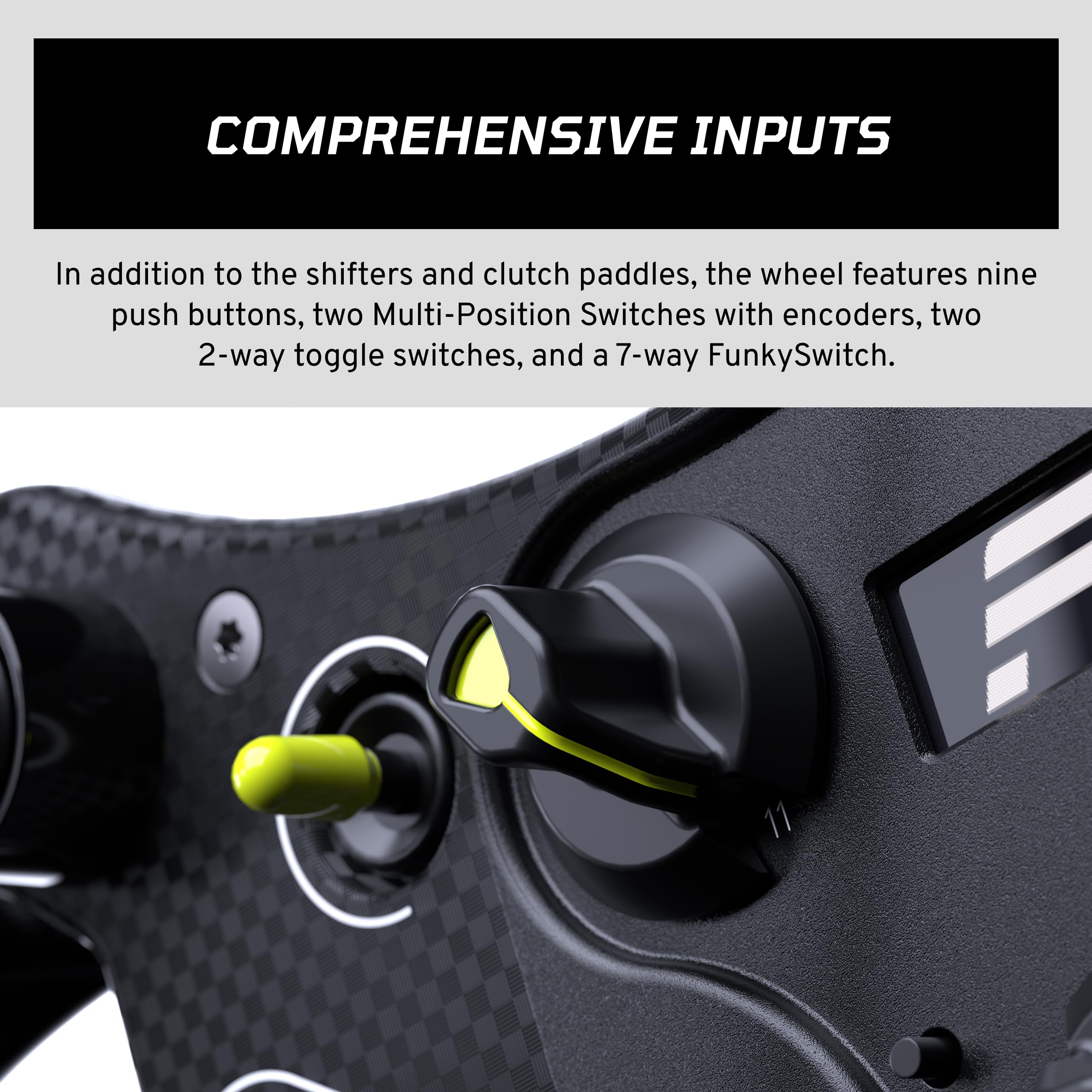 Fanatec CSL Steering Wheel GT3 - Full-Size 300mm, Xbox Licensed, Magnetic Shifters 3