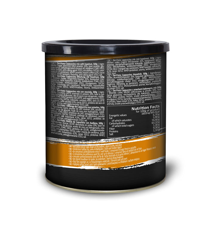 Der-Franz Instant Cappuccino with Hazelnut Flavor, 500g