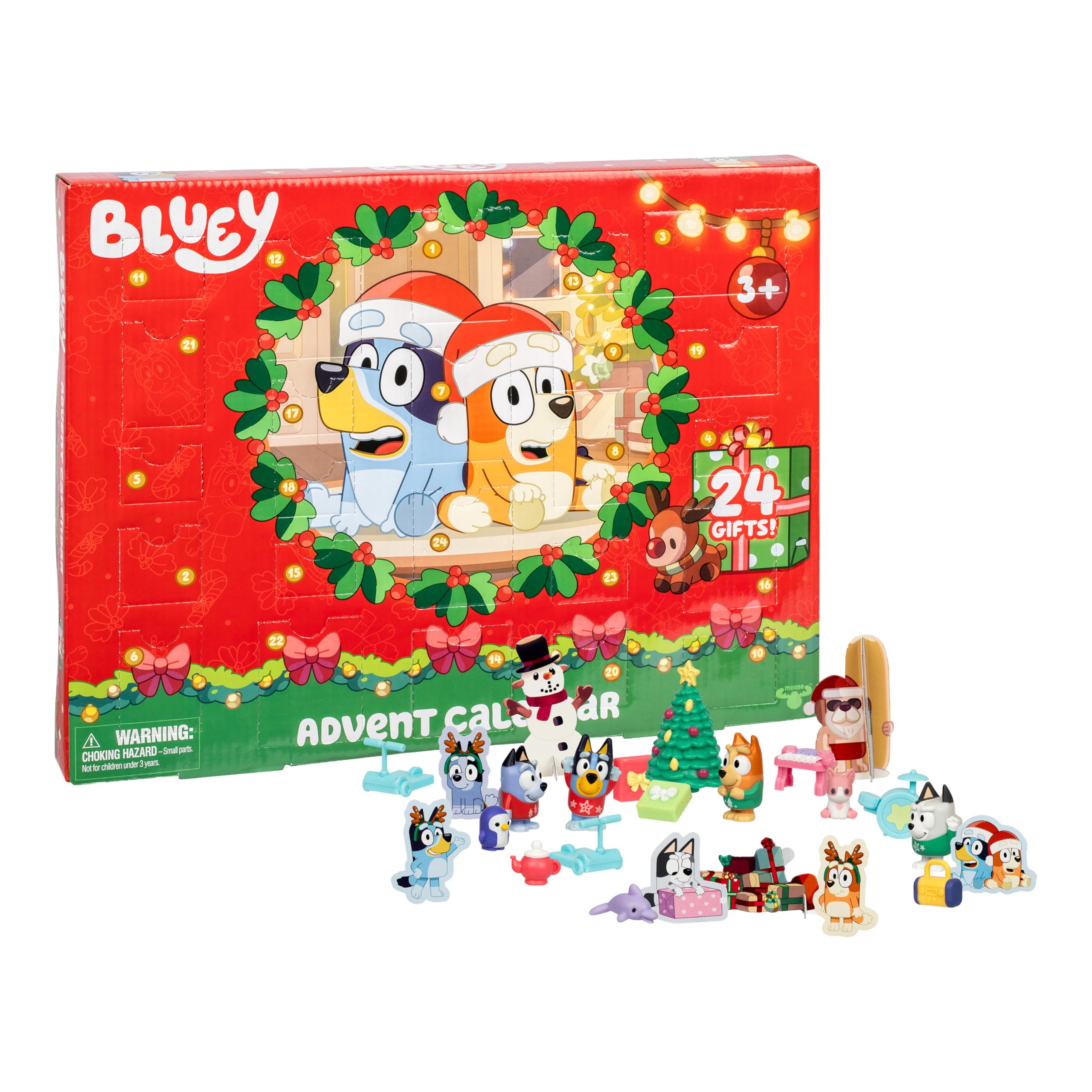 Bluey Advent Calendar - 24-Day Christmas Countdown with Mini Figures & Accessories 1
