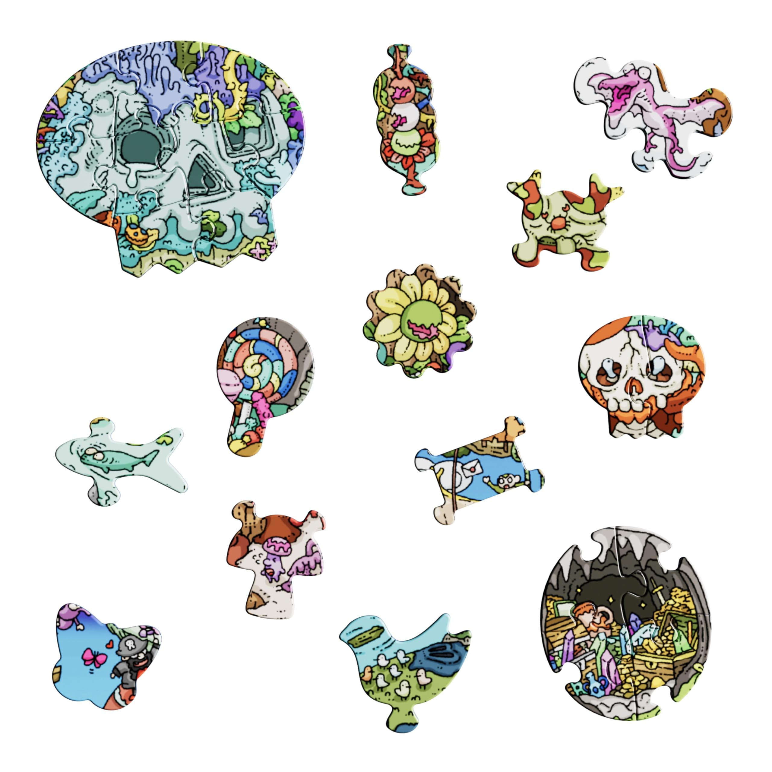 Magic Puzzle Company The Peckish Pirates - 1000-Piece Jigsaw Puzzle 3