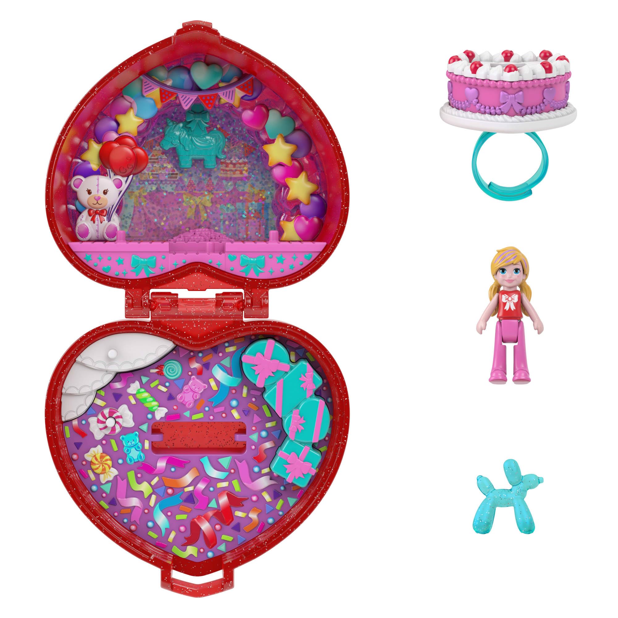 Polly Pocket Mattel 80th Anniversary Jewelry Box Compact Playset with Doll | Ages 4+ 5