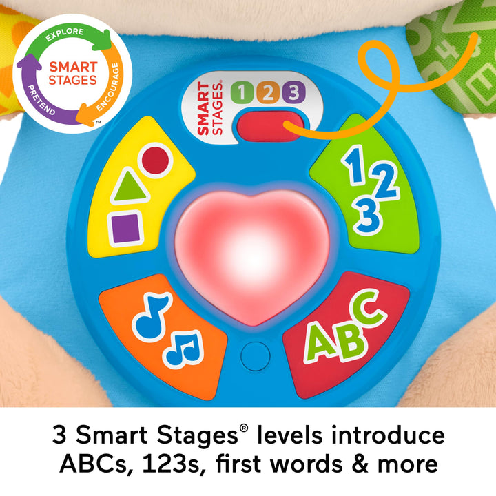Fisher-Price Laugh & Learn Smart Stages Puppy - Musical Plush Learning Toy for Babies 6M+