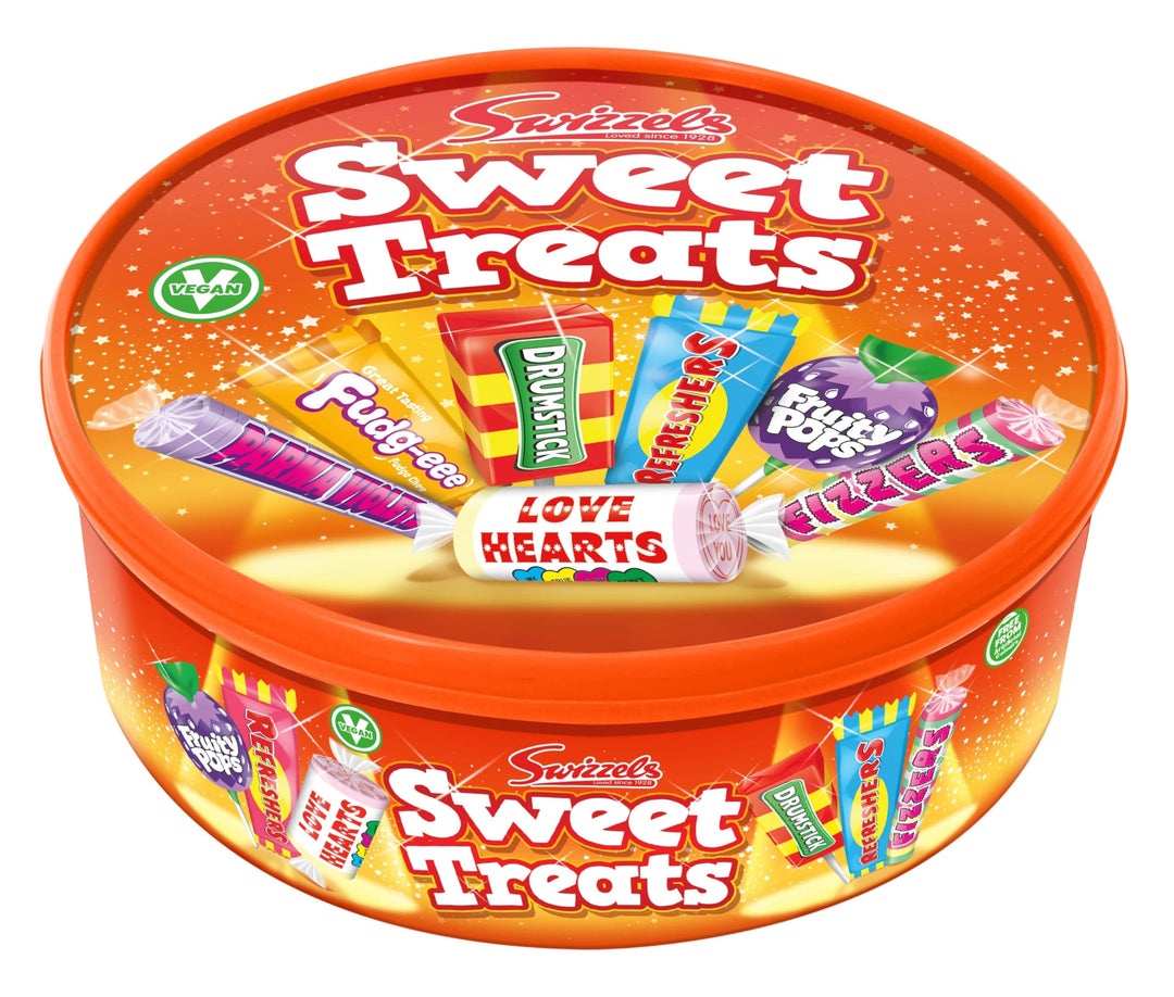 Swizzels Sweet Treats Tub 600g - Assorted Chewy and Fizzy Sweets