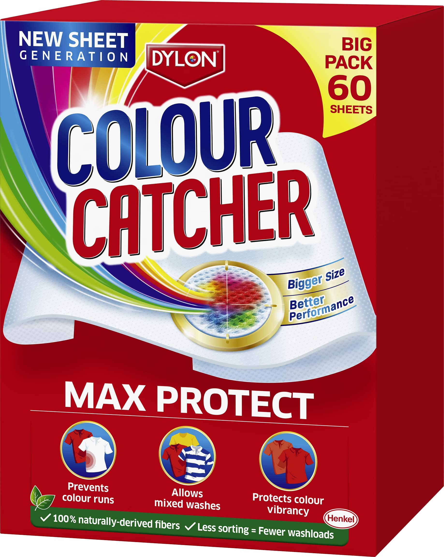 Dylon Colour Catcher Max Protect Wäschetücher – Verhindert Ausfärben und Schutz vor verwechseltem Waschen