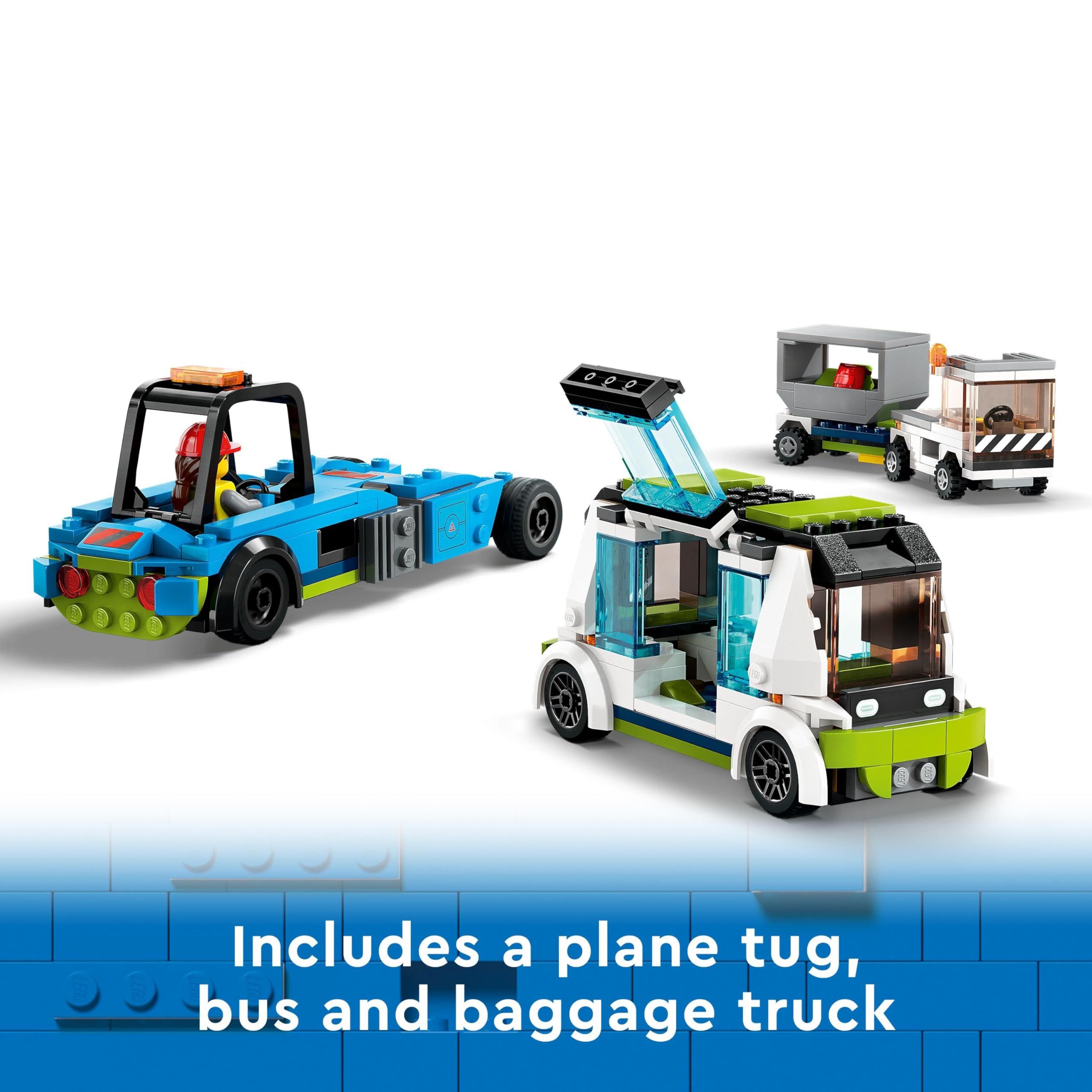 LEGO City Passenger Aeroplane Toy Set - 913-Piece Building Kit with 9 Minifigures & Airport Vehicles 7
