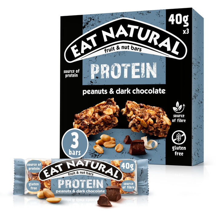 Eat Natural Protein Packed Energy Bars with Peanuts & Chocolate 3pk 120g
