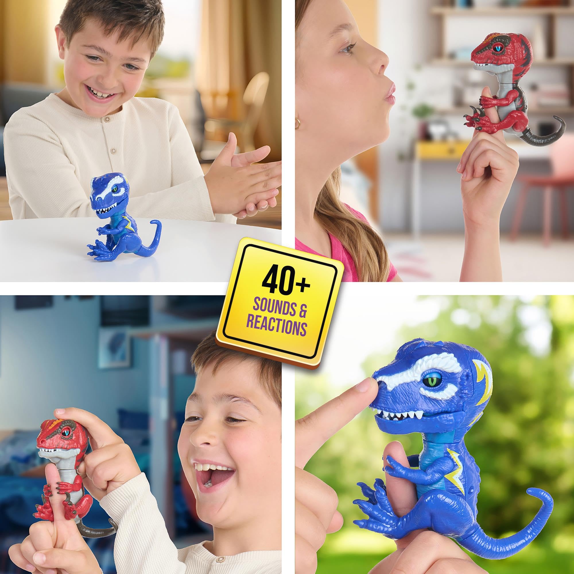 Untamed Roaring Dinos Interactive Raptor - Slash (Red), 40+ Sounds & Reactions, Ages 5+ 3