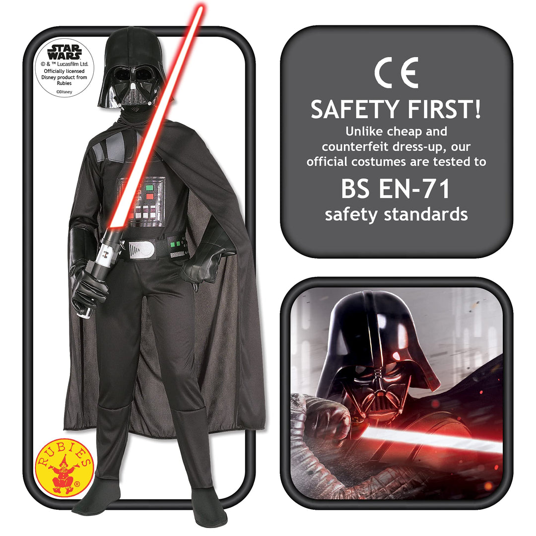 Rubies Darth Vader Costume - Teen Size 14-16 Years (158-170 cm)