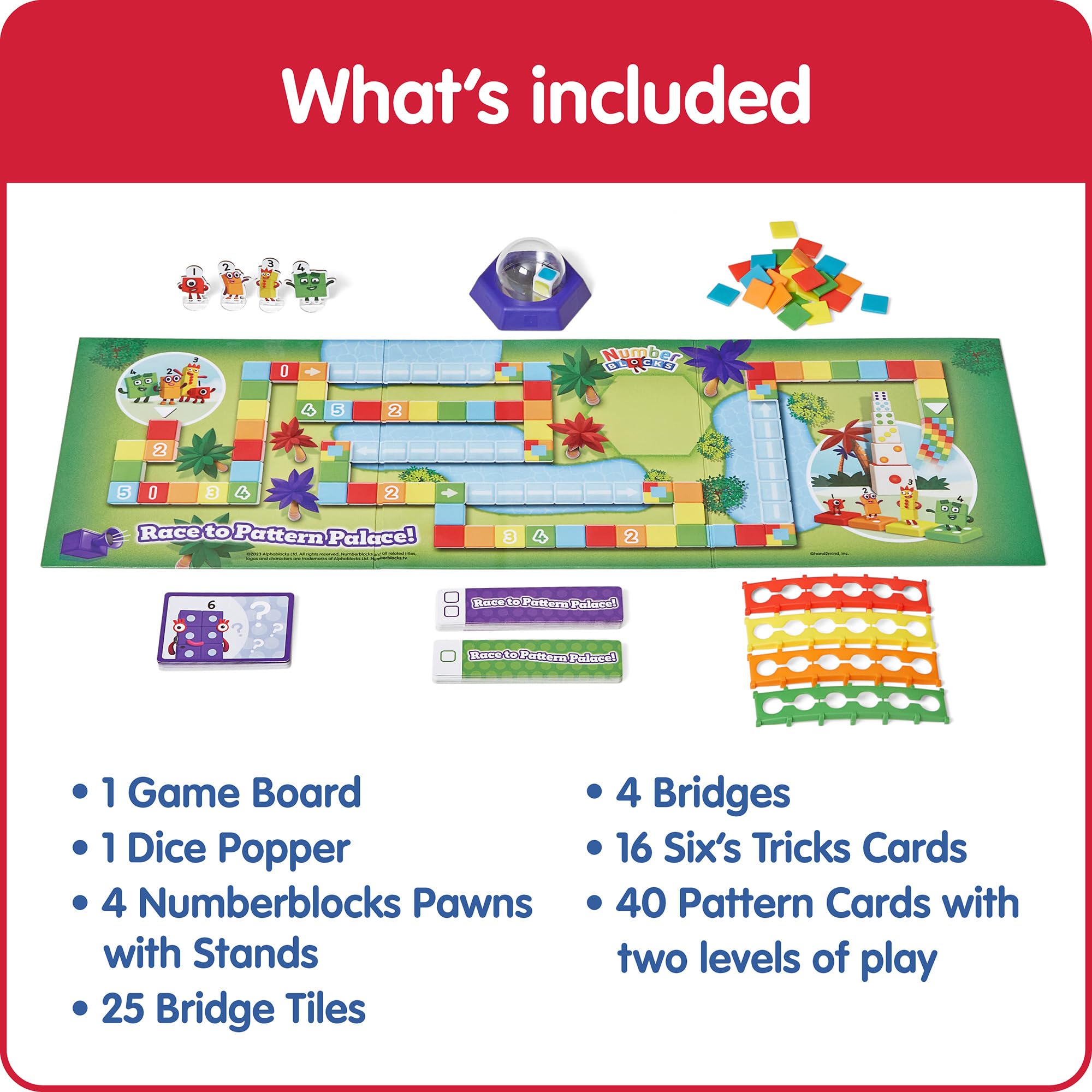 Learning Resources Numberblocks Race to Pattern Palace Board Game | Ages 3+ | 2-4 Players 2