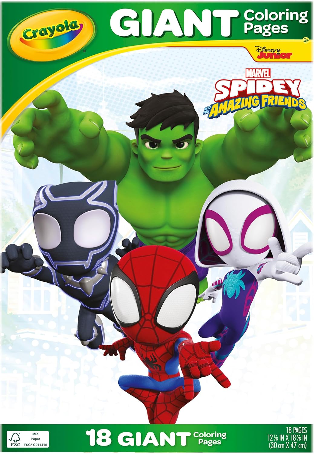 Crayola Giant Colouring Book - Spidey and His Amazing Friends 1