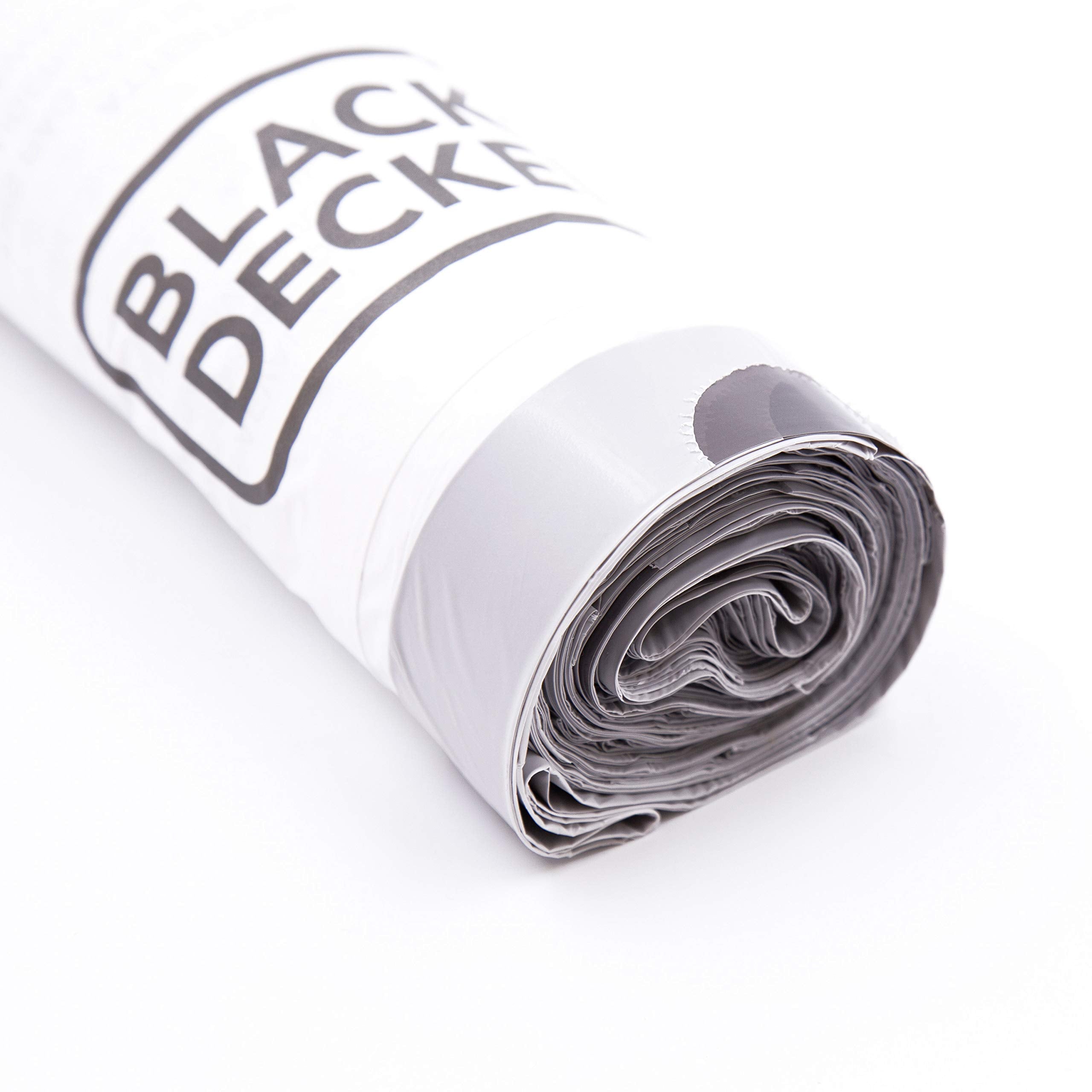 BLACK+DECKER 20L Drawstring Bin Liners - 20 Pack, White | Strong & Durable Plastic Bags 2