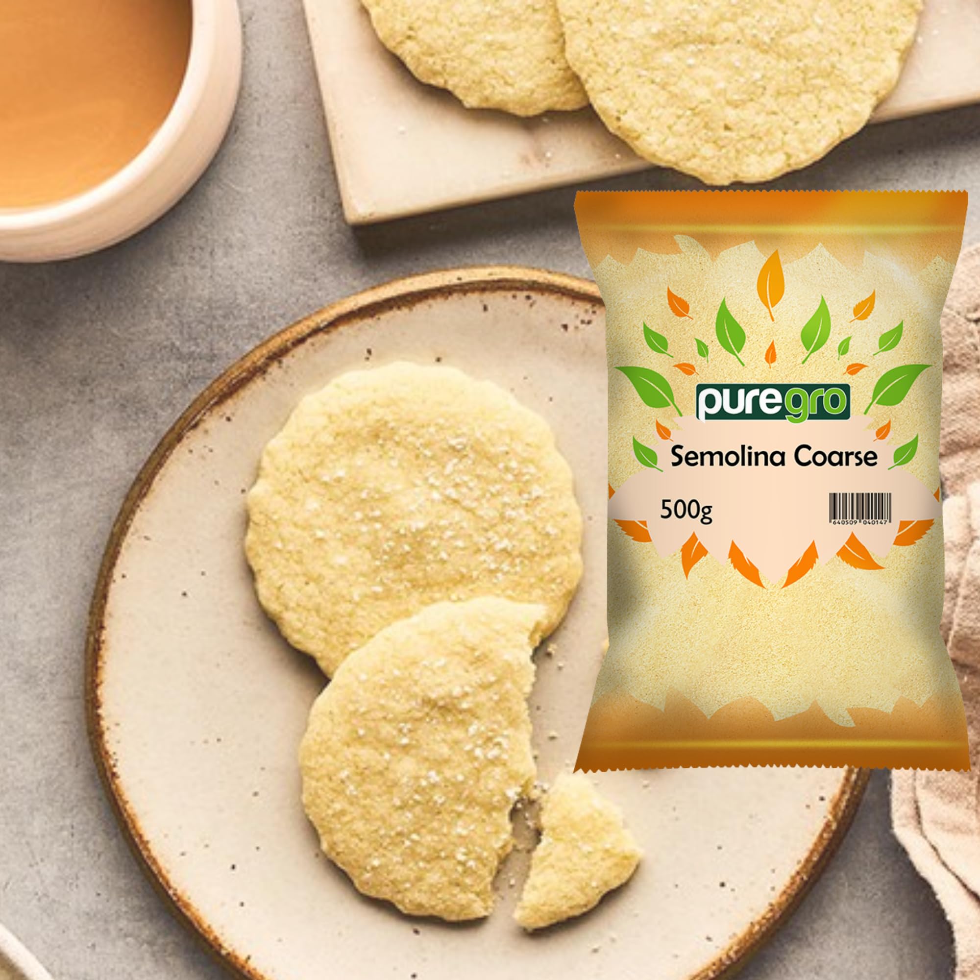Puregro - Semolina Coarse 500g | 100% Natural Durum Wheat Semolina 6