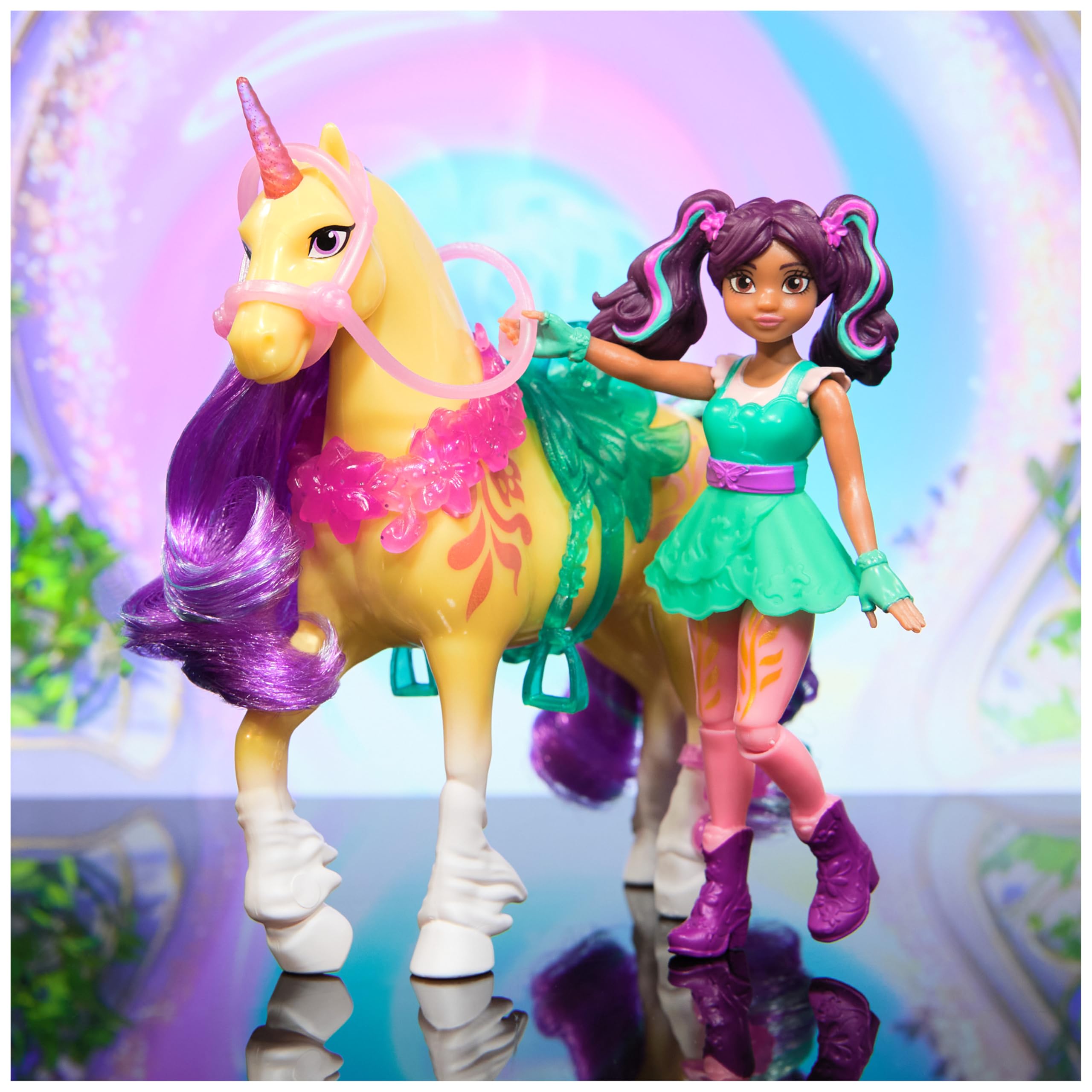 Unicorn Academy, Ava & Leaf Power of Friendship Set with Translucent Saddle 5