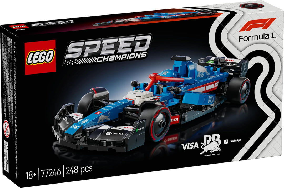 LEGO Speed Champions Visa Cash App RB VCARB 01 F1 Race Car Building Set with Driver Minifigure