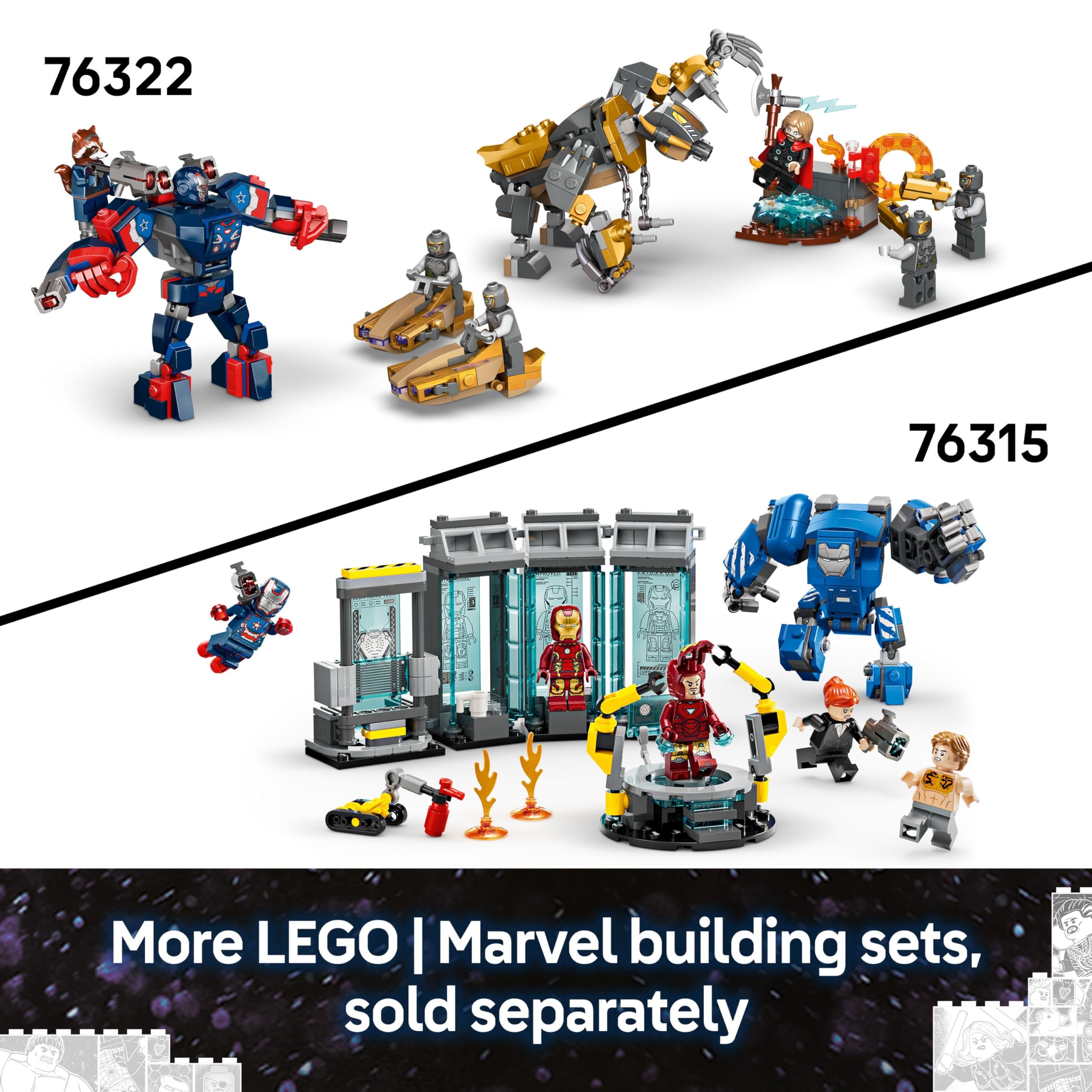 LEGO Marvel Iron Man & War Machine vs. Hammer Drones (76320) - Building Set 5