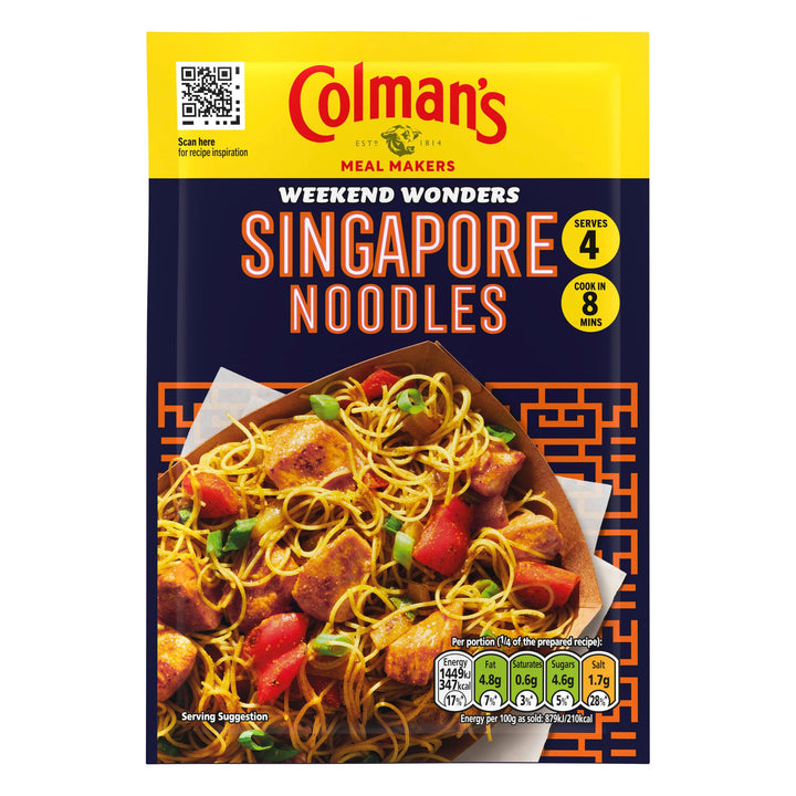 Colman's Weekend Wonders Singapore Noodles Meal Maker Recipe Mix