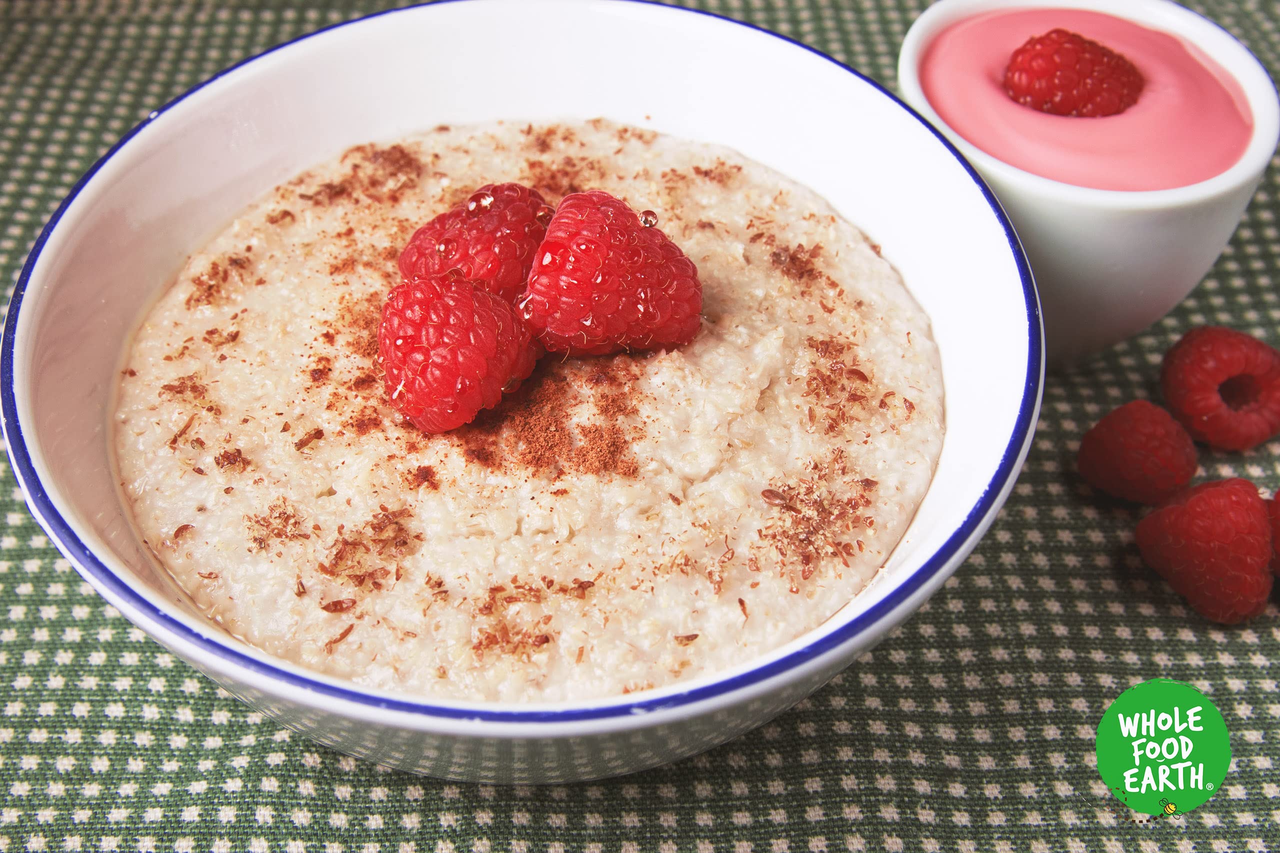 Wholefood Earth Organic Stabilised Oat Bran 1 kg | GMO Free | High Fibre Whole Grain 5