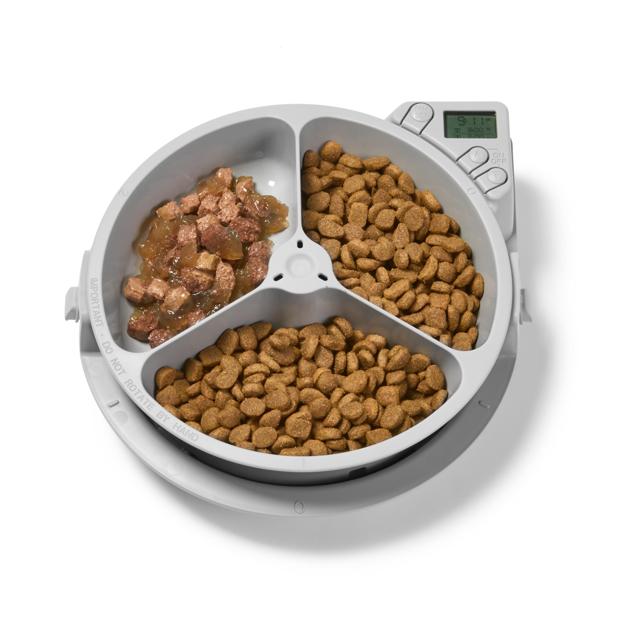 Cat Mate C300 Automatic Pet Feeder - 3 Meal Carousel for Wet/Dry Food | Digital Timer 5