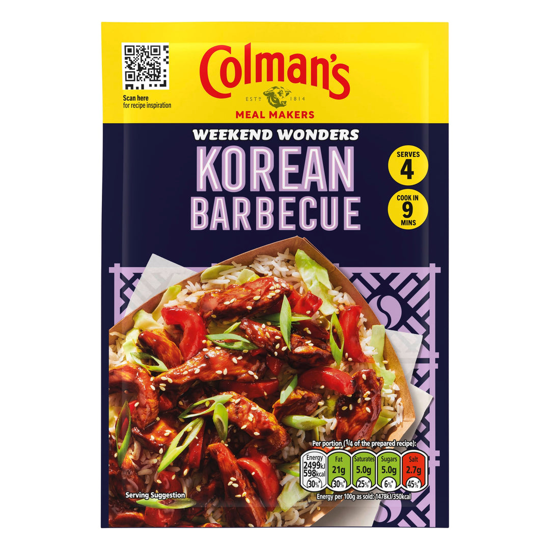 Colman's Weekend Wonders Korean Barbecue Meal Maker Recipe Mix